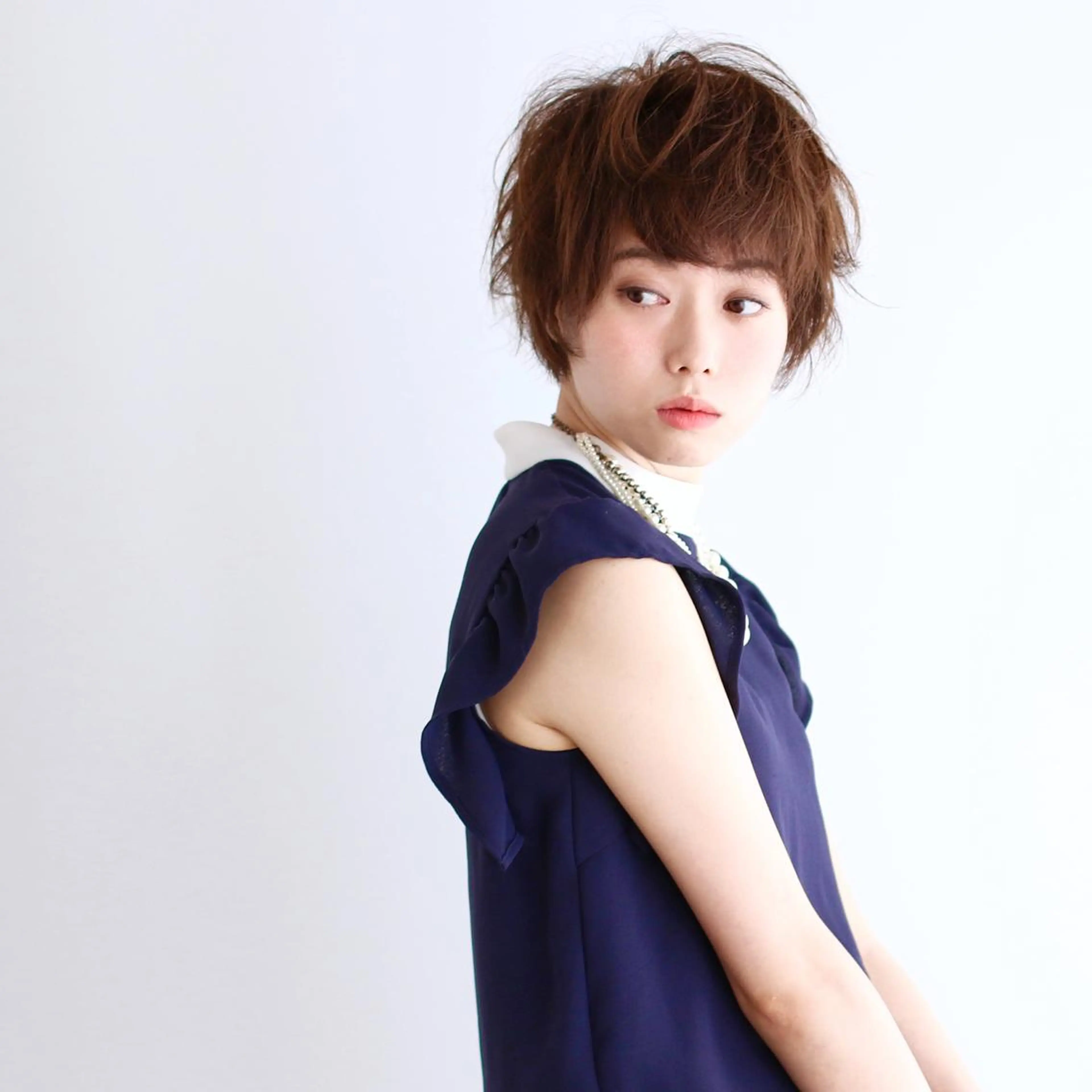 ショート カラー パーマ ショートヘア くすもと なおやのヘアスタイル