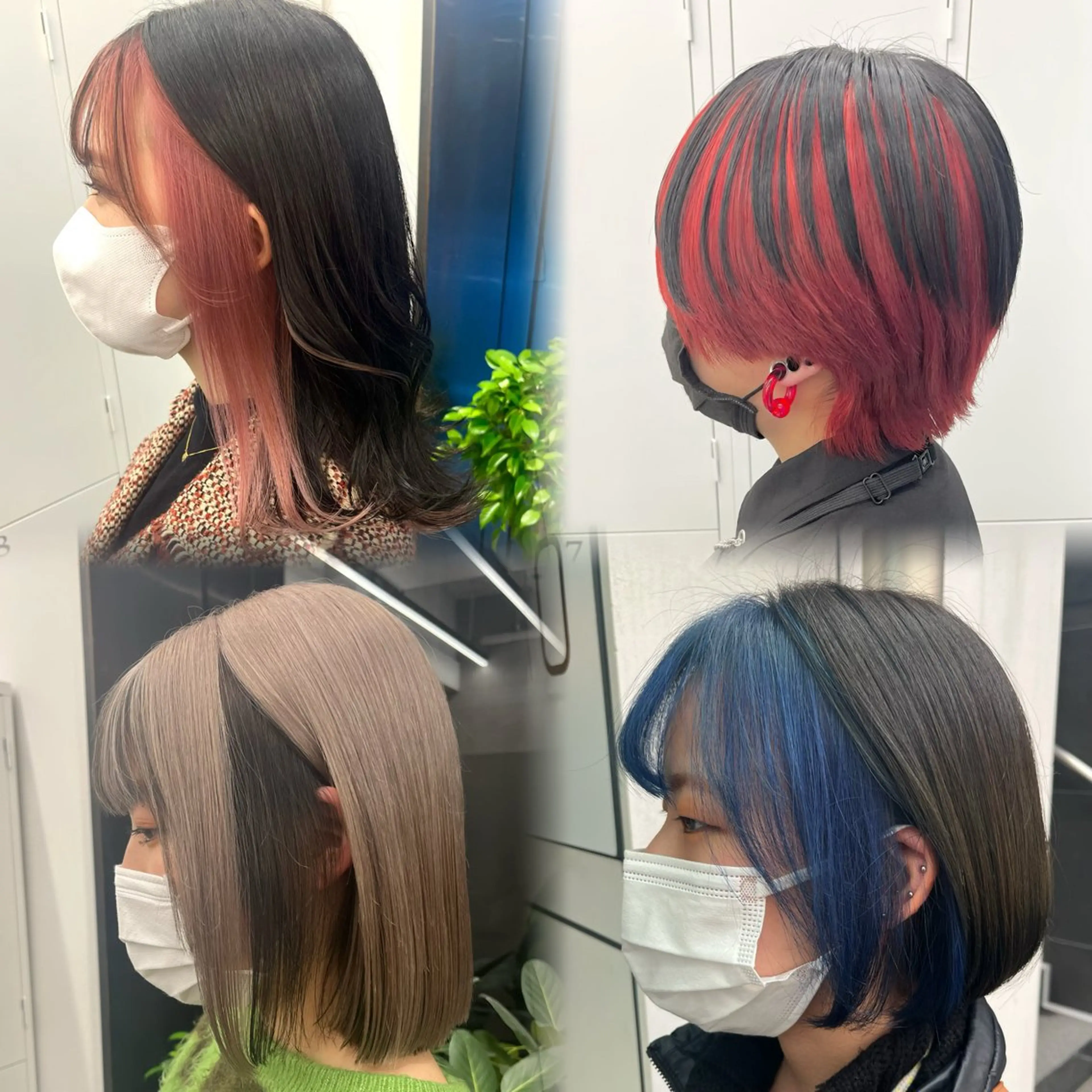 ミディアム カラー カット ヘアカラー トリートメント ヘアセット 🎀透明感ブリーチ カラー🎀ミズキのヘアスタイル