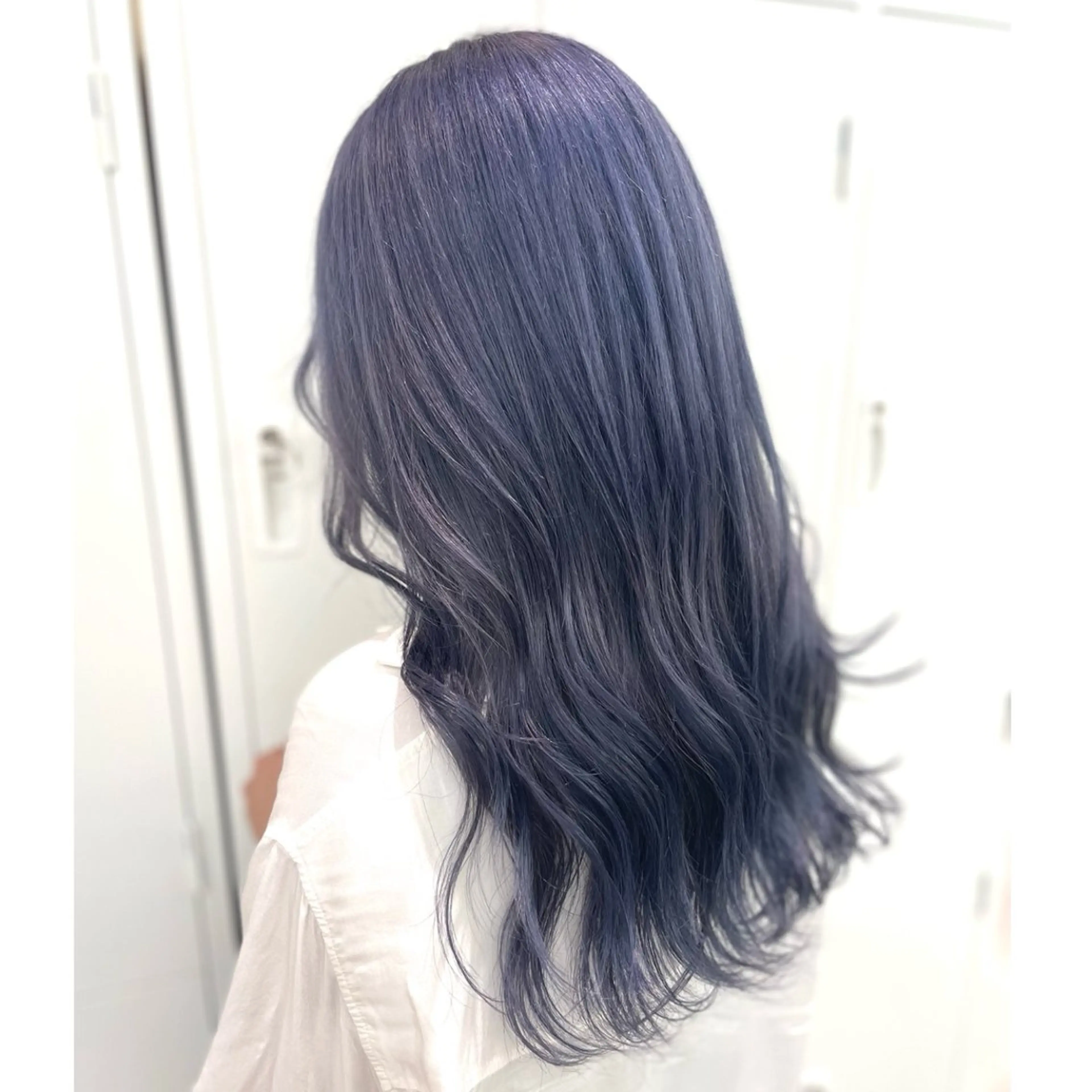 ロング カラー ブリーチ メンズパーマ🔵 ハイトーン✨原田慎也のヘアスタイル