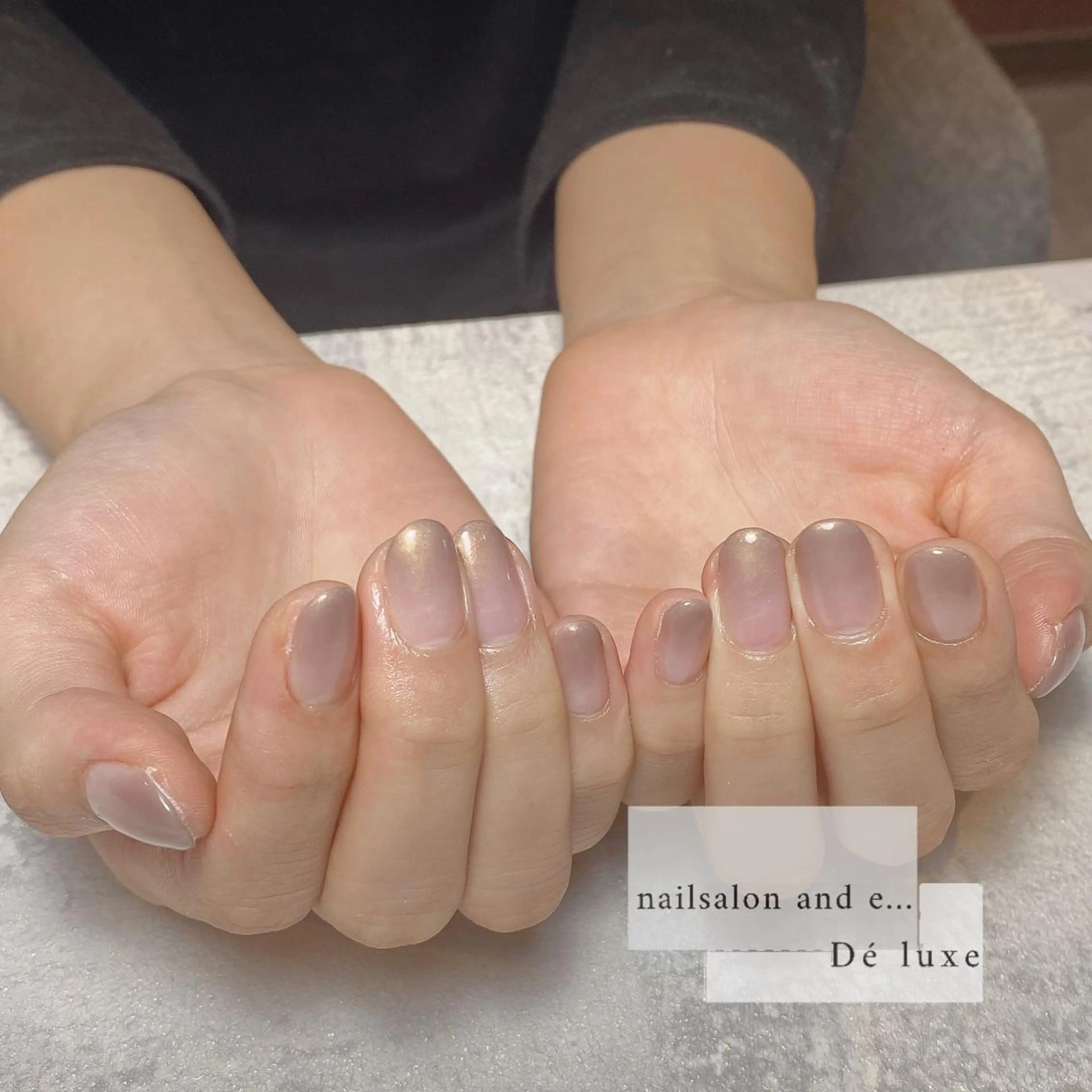 ネイル グラデーション オフィスネイル ワンカラーネイル ショートネイル シンプルネイル nailsalon mur.のネイルデザイン