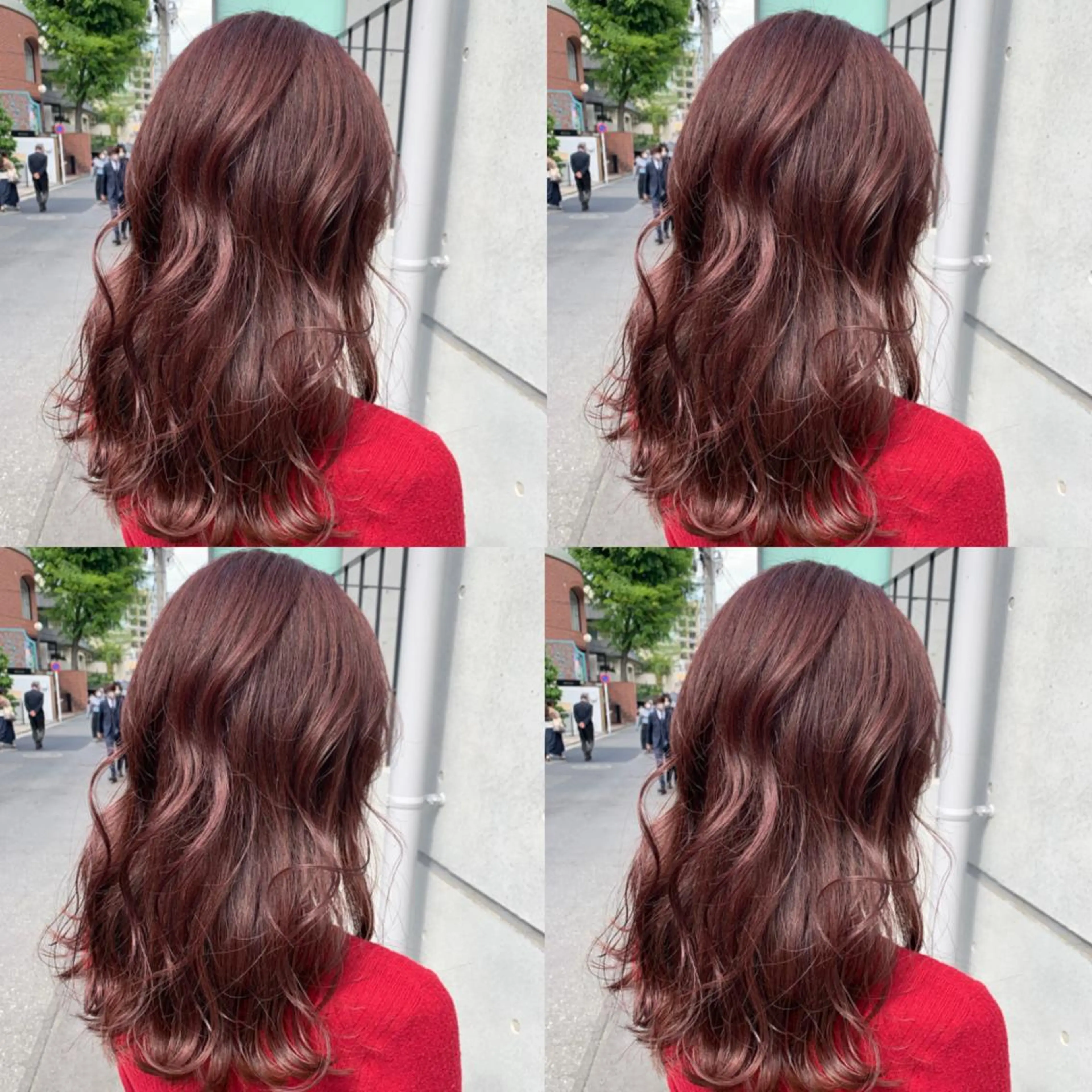 セミロング カラー ヘアアレンジ ヘアカラー トリートメント 🦋韓国ヘア 坂本 菜摘🦋のヘアスタイル