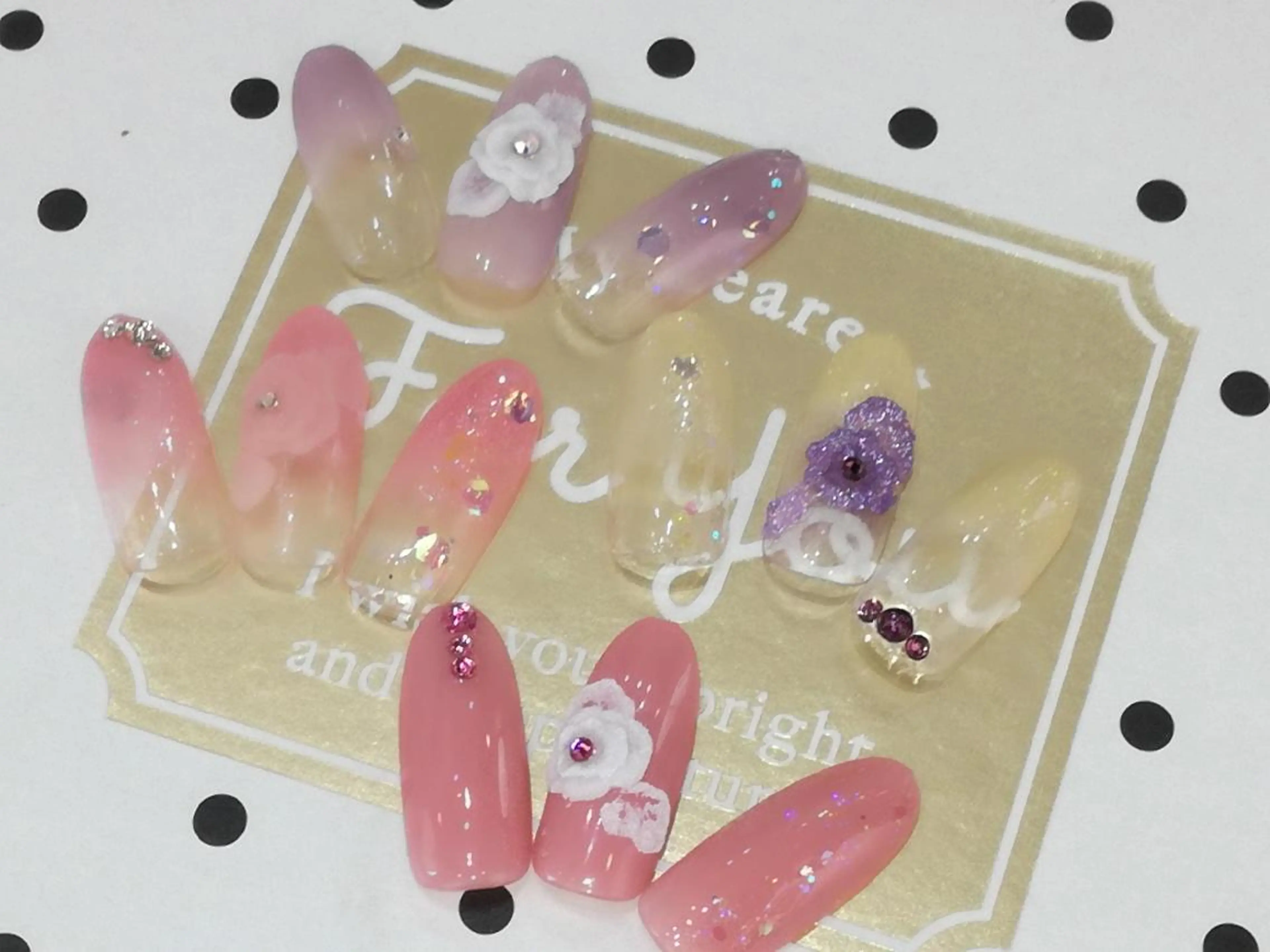 ネイル フラワーネイル ジェルネイル sweet pico所属・sweet pico 住吉のネイルデザイン