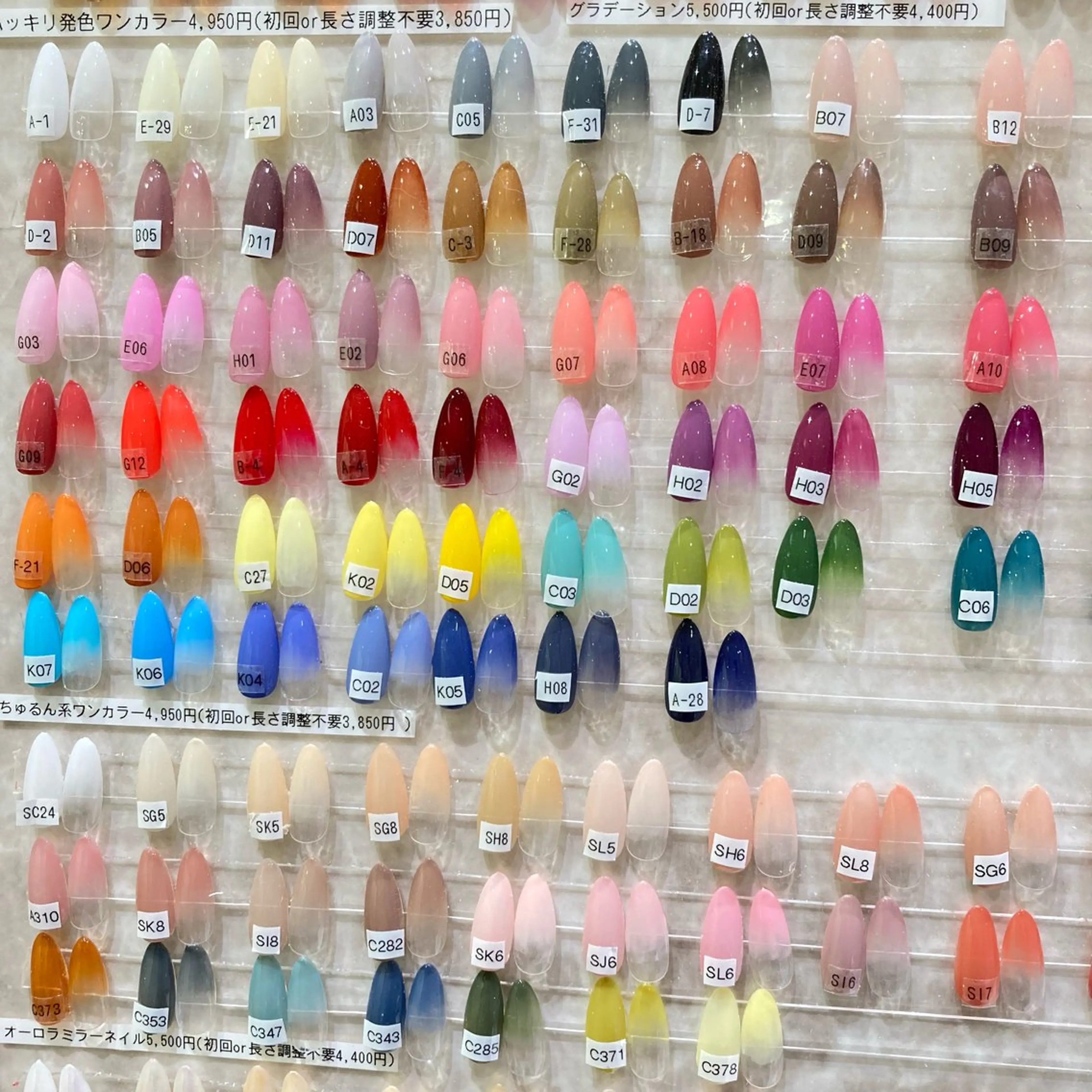 【Jrネイリスト】ワンカラー（オフなし）の写真