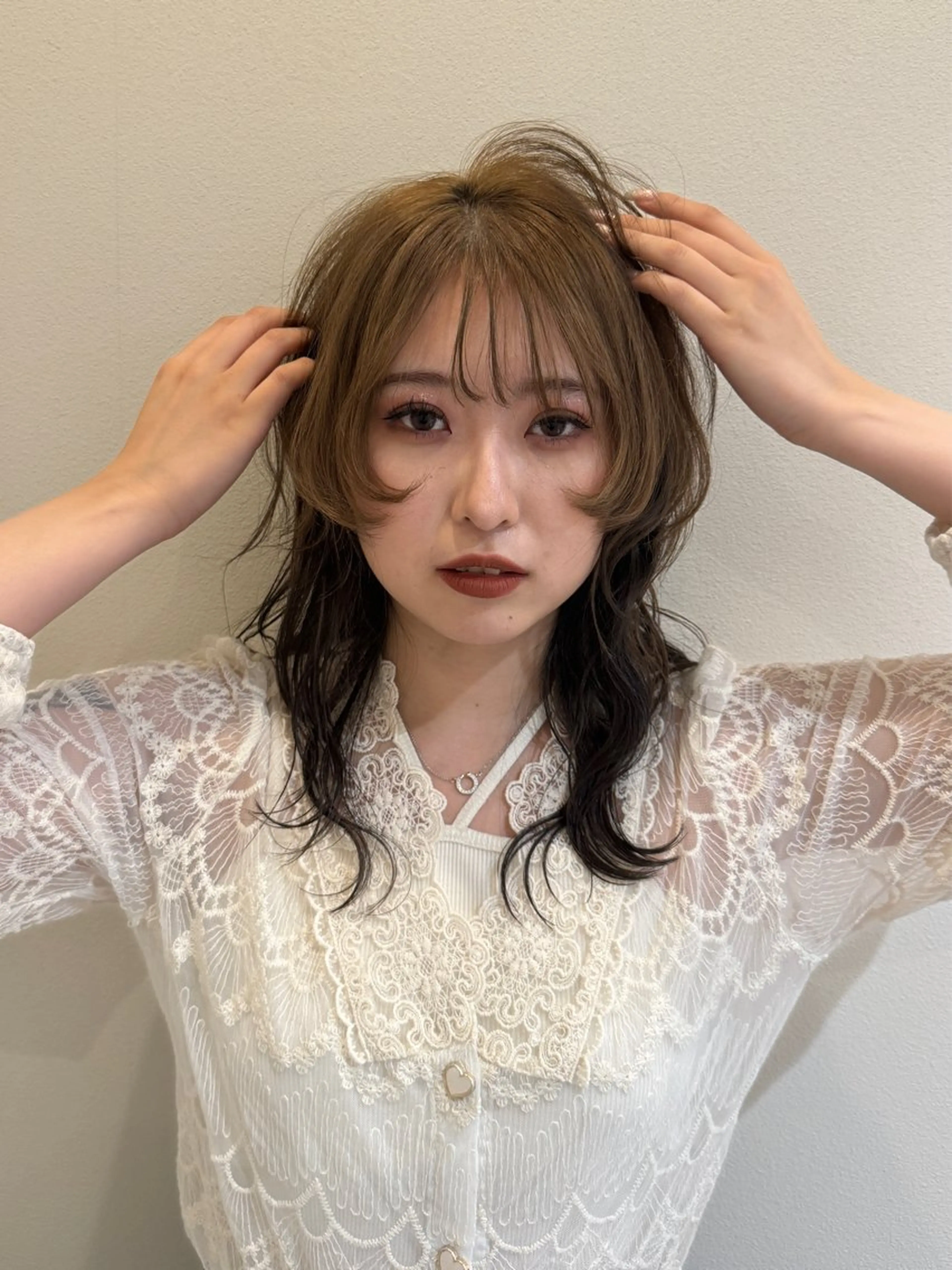 ロング Dulce oro所属・モデル募集/円山/ 暖色/yurinaのヘアスタイル