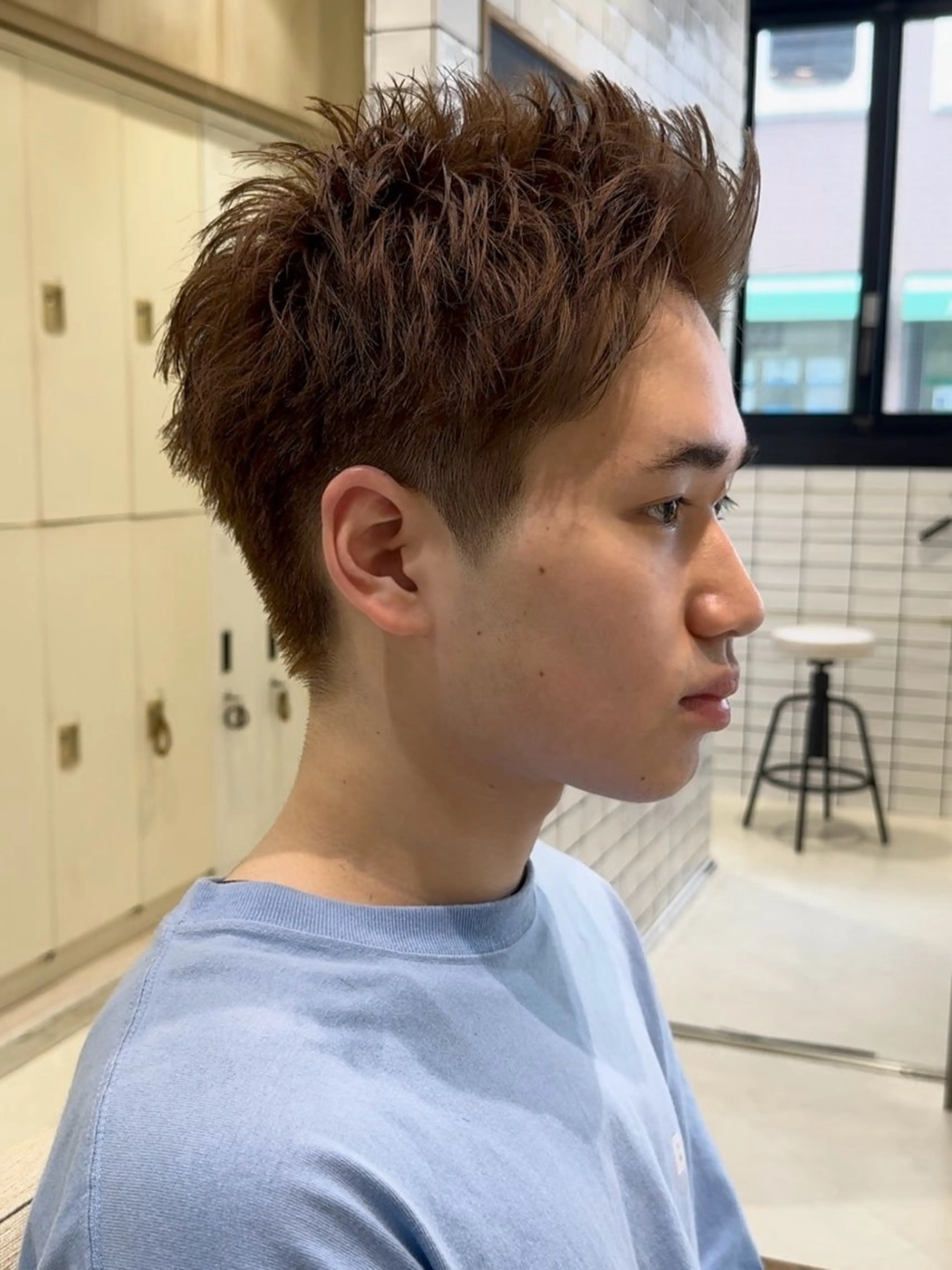 ショート メンズ カット 艶カラー/暖色カラー /透明感/ryutoのヘアスタイル