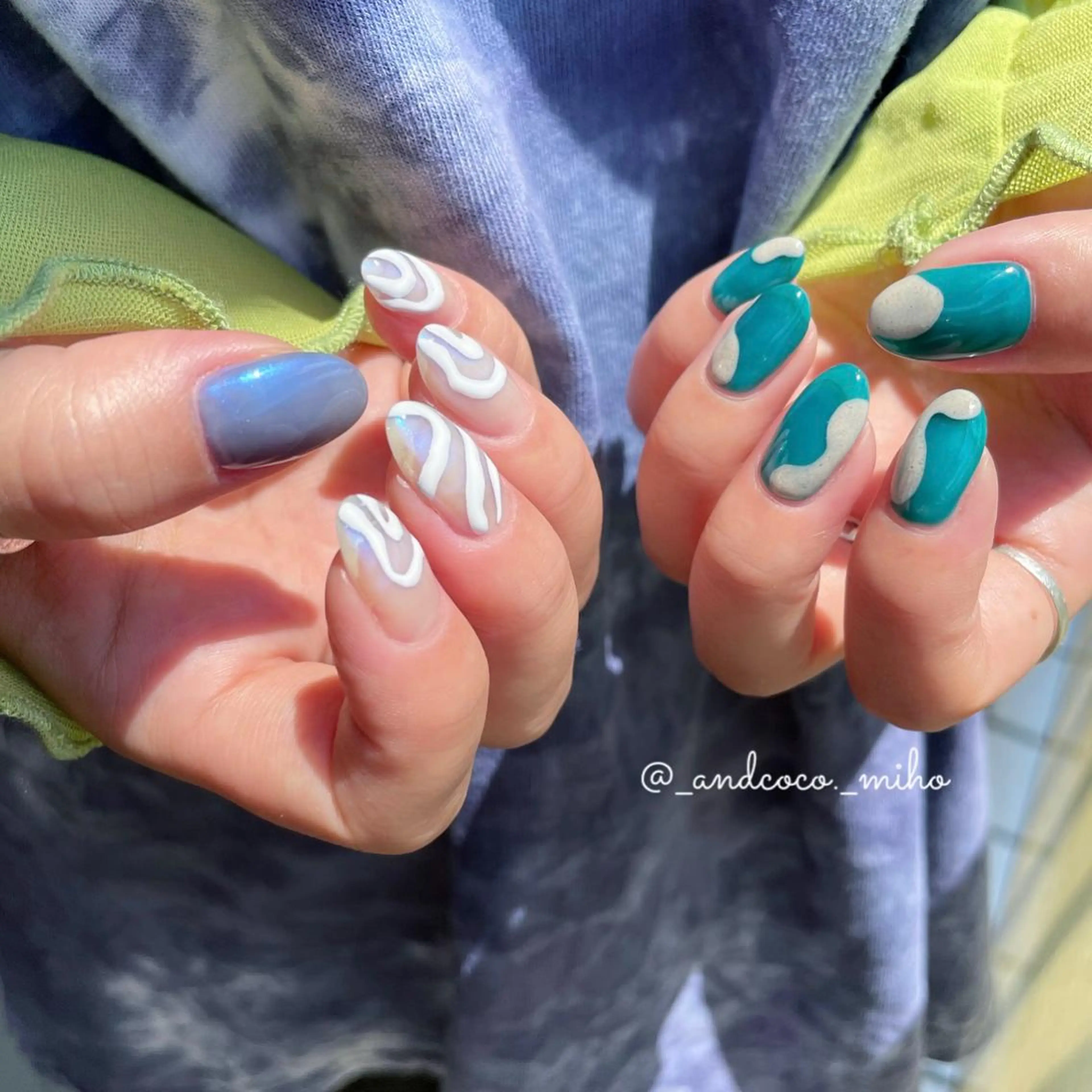 ネイル ハンドネイル And  & coco. eyelash & nail所属・Nailist〻 mihoのネイルデザイン