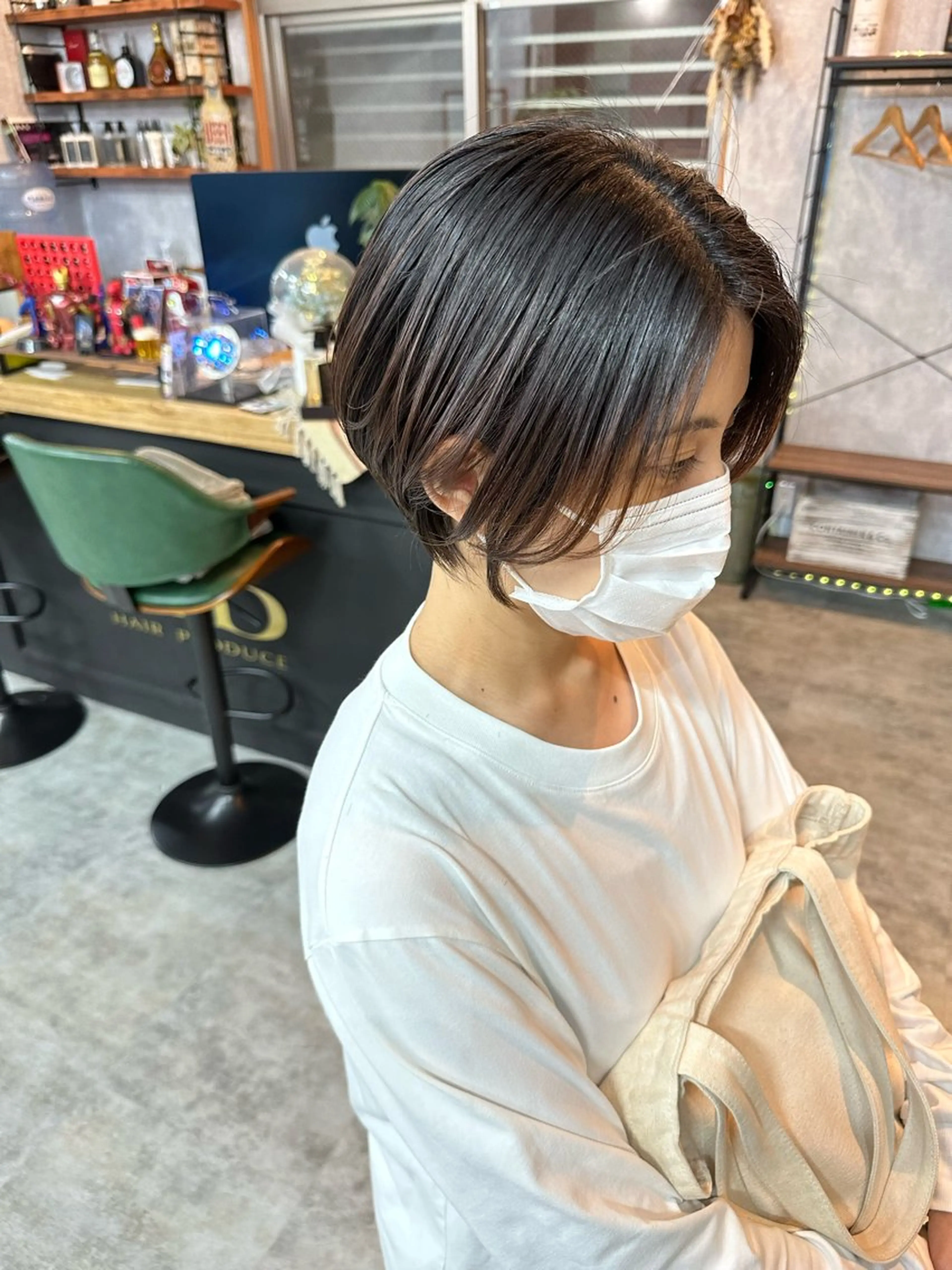 ショート 切りっぱなしボブ ショートボブ ハンサムショート 丸みショート ボブ カット ヘアカラー トリートメント C’LD hair  produce /シールドヘア所属・モテ髪/ボブ/ショー ト/アダチフウトのヘアスタイル