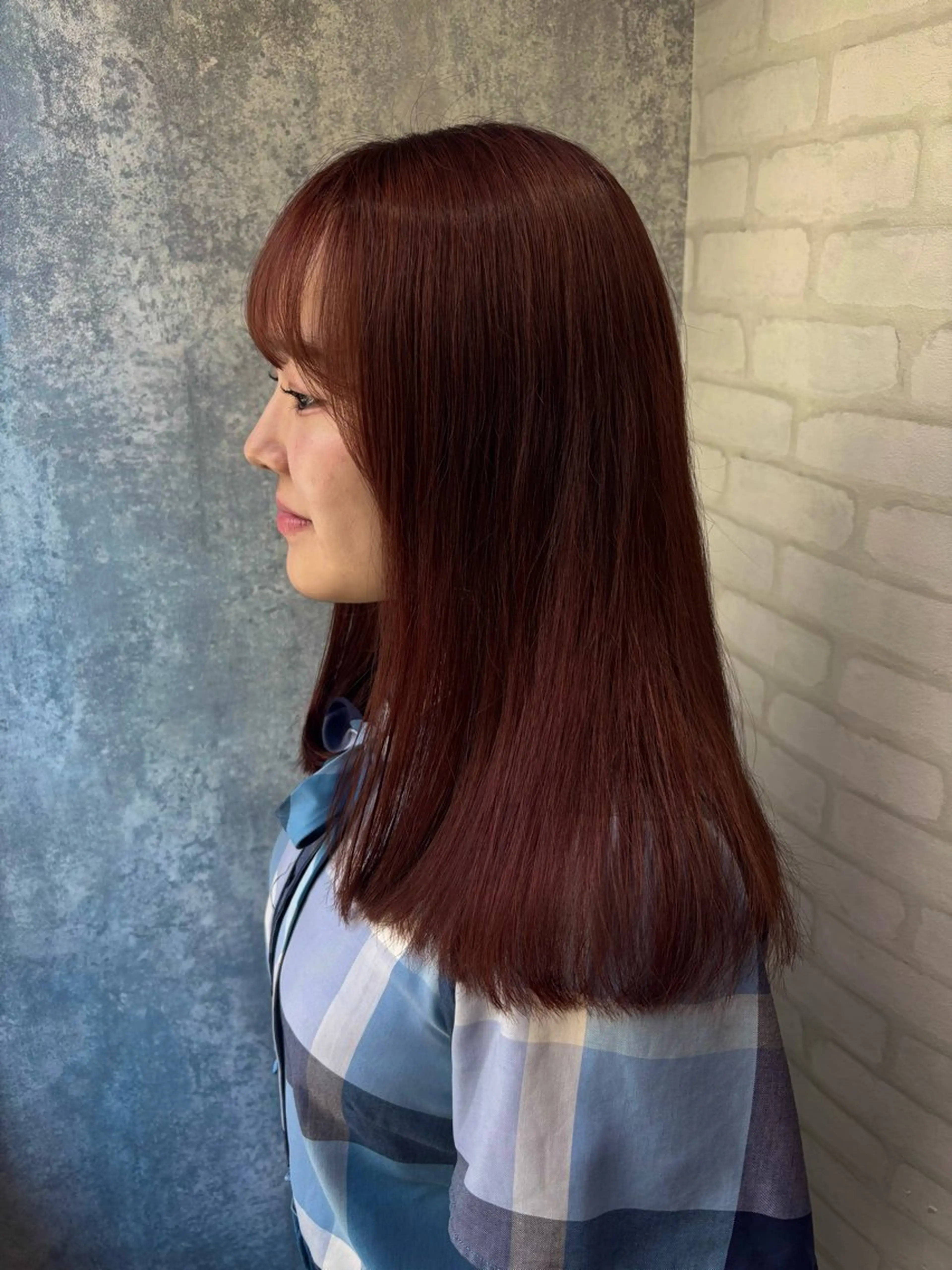 セミロング カラー ブリーチ ブラウンカラー ダブルカラー ブリーチなしカラー レッドカラー カット ヘアカラー トリートメント 詩乃🌷🎀ピンク 暖色/韓国風🧸のヘアスタイル