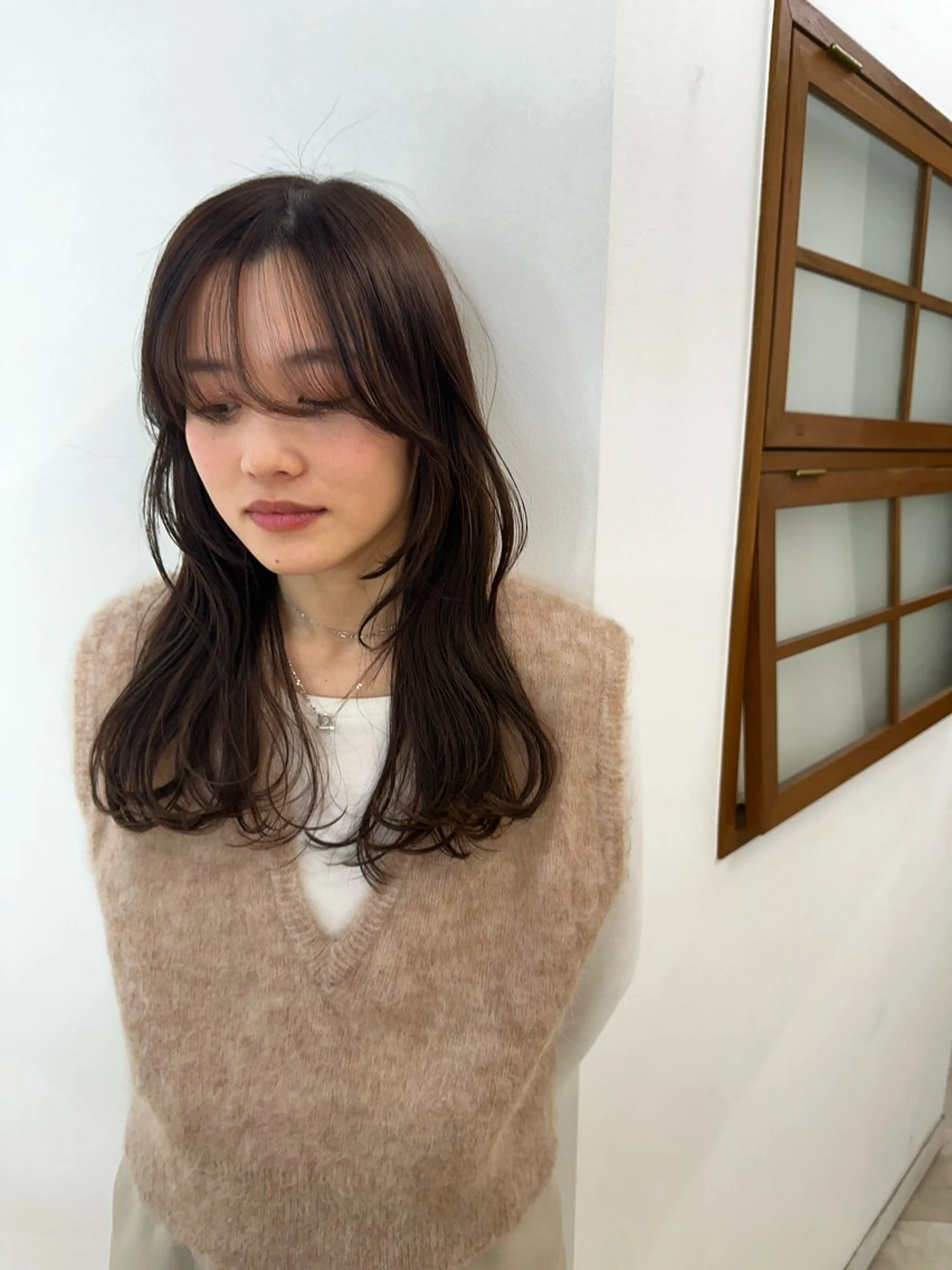 ロング カット ヘアカラー トリートメント 韓国/ヘアアレンジ/ 髪質改善/夏美のヘアスタイル