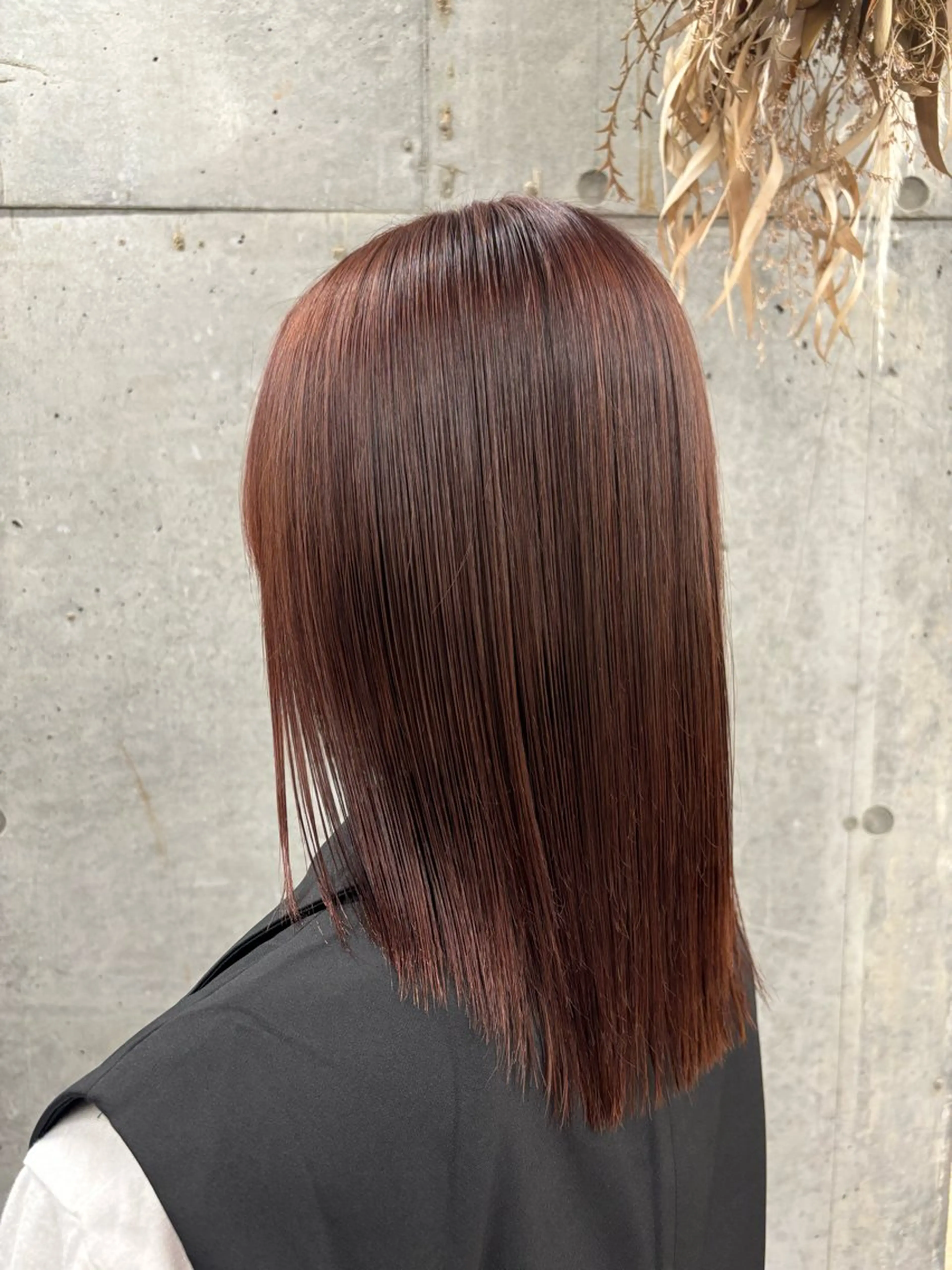 ミディアム ヘアカラー ユイナ カラーモデル大募集のヘアスタイル
