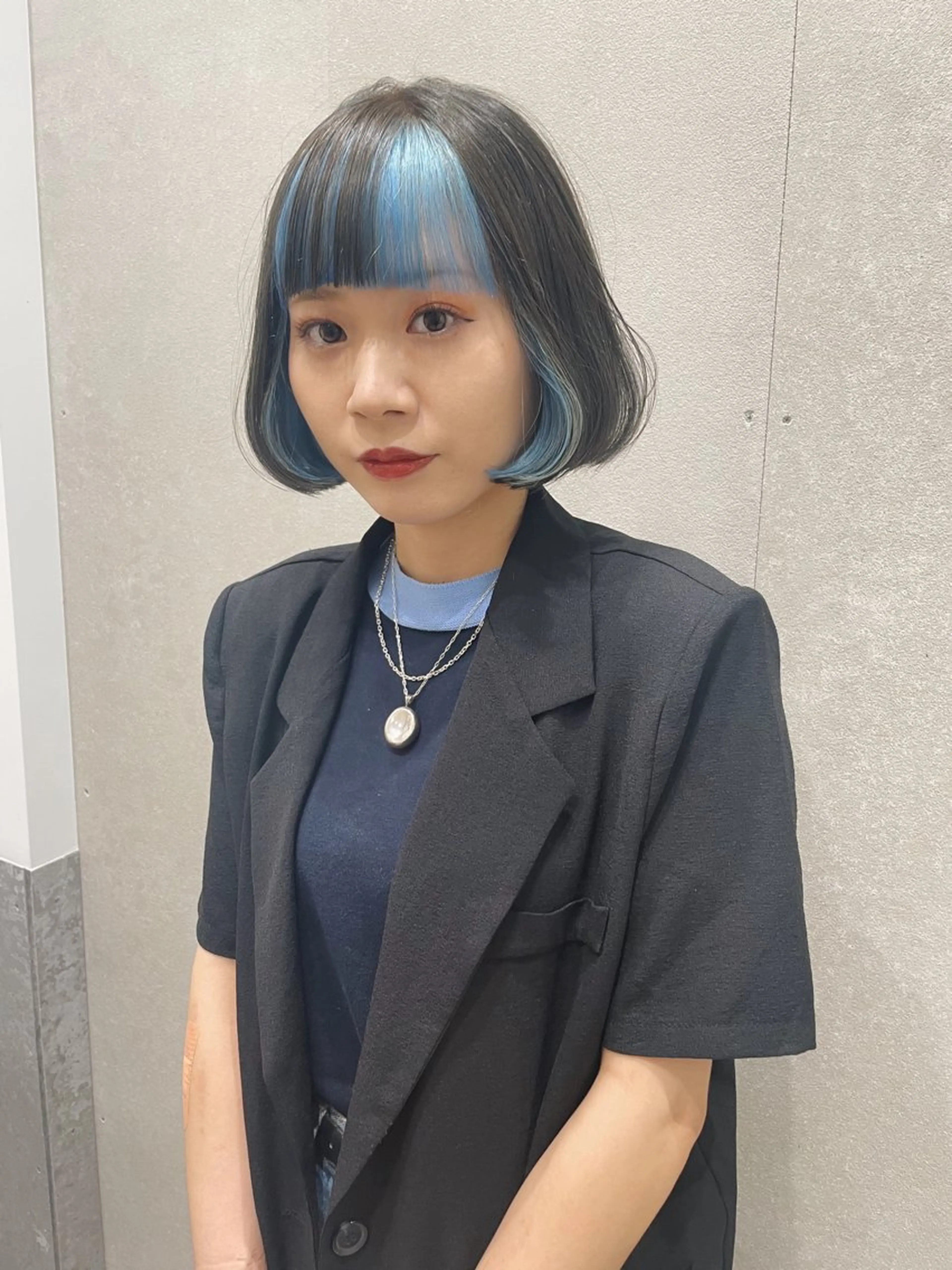 ショート カラー インナーカラー ボブ カット ヘアカラー トリートメント センスをお届けします 大谷将生INFPのヘアスタイル