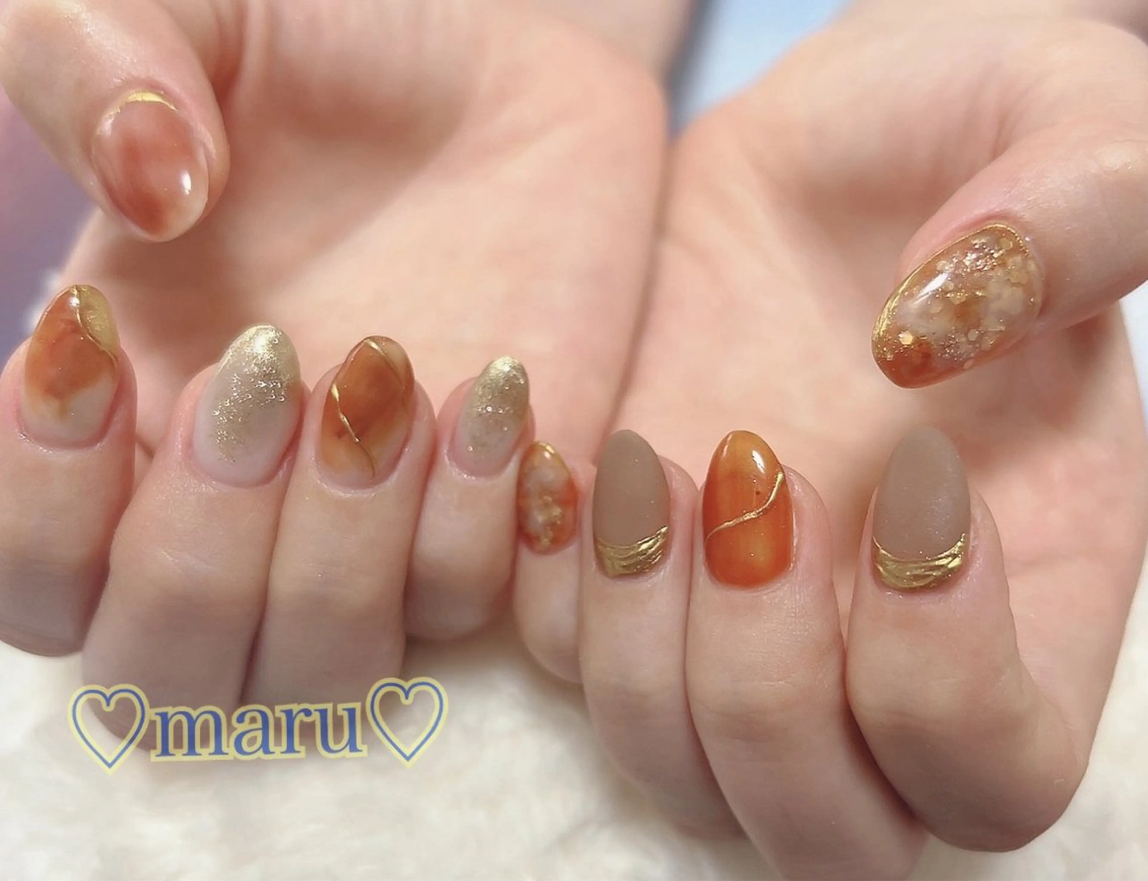 ネイル ハンドネイル フットネイル まるみ ♡のネイルデザイン