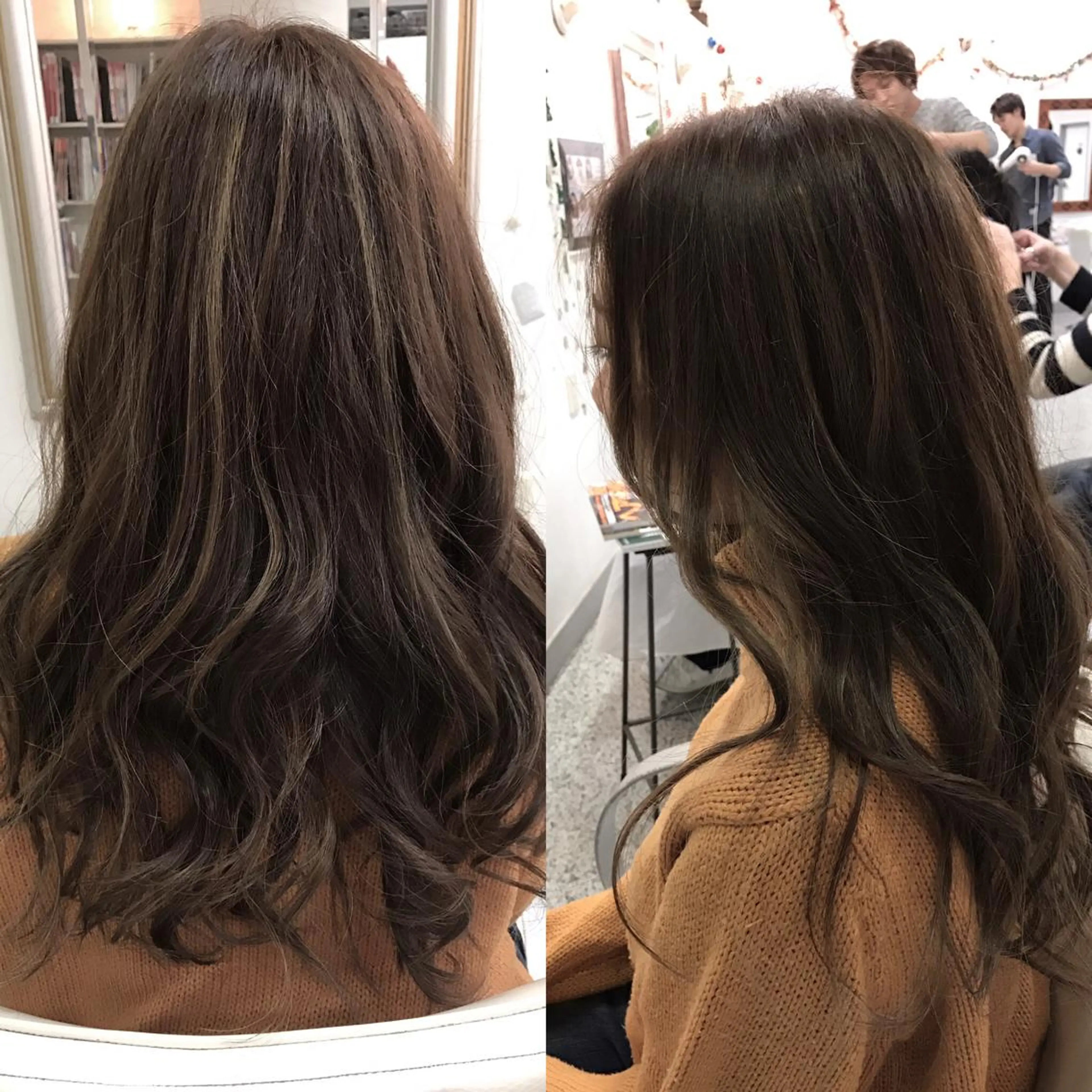 ロング カラー ブリーチ ハイライトカラー イルミナカラー ハイライト 山内 聡史のヘアスタイル