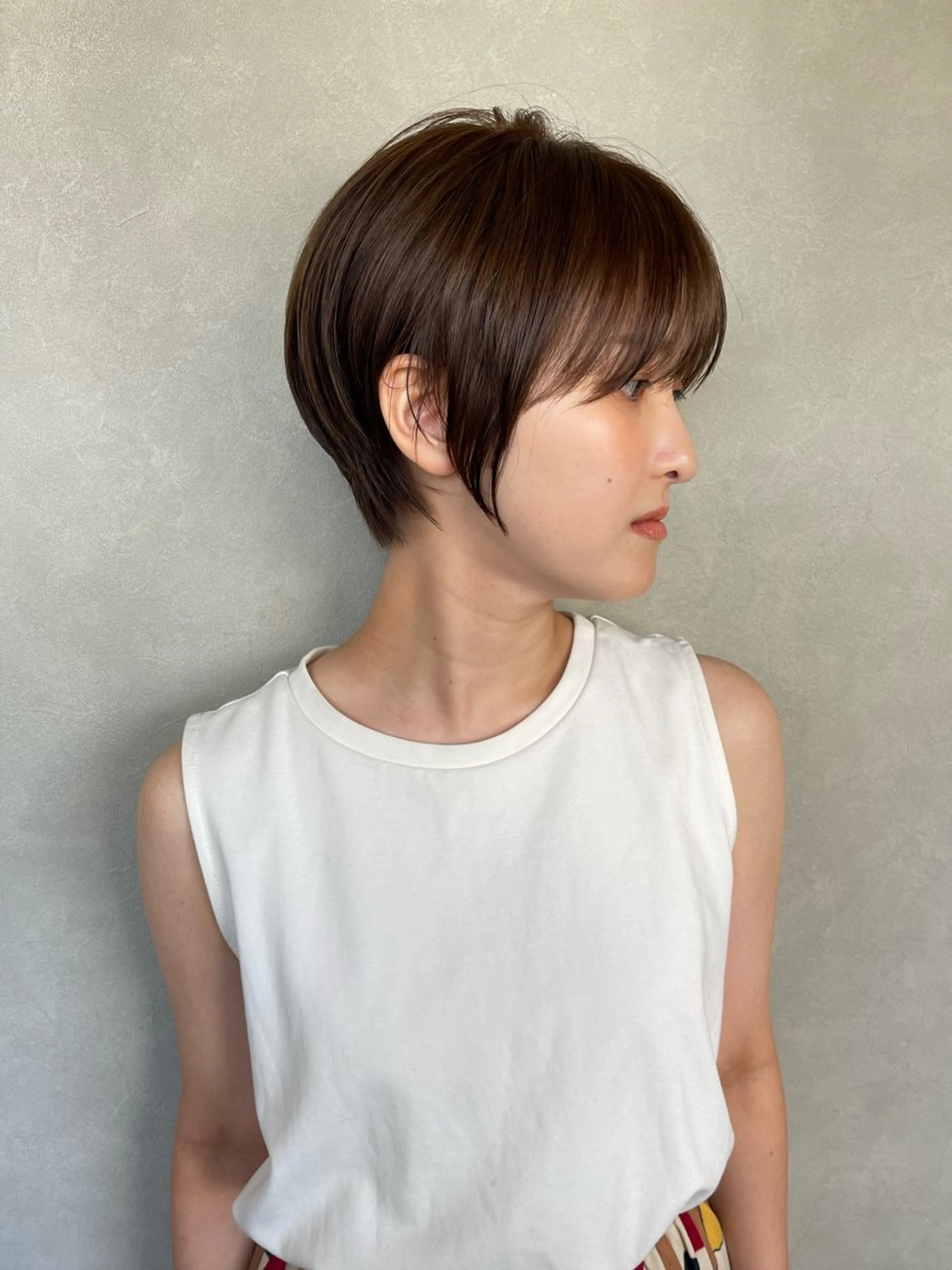 ショート ショートヘア カット パーマ 山口里莉 /ブリーチカラーのヘアスタイル