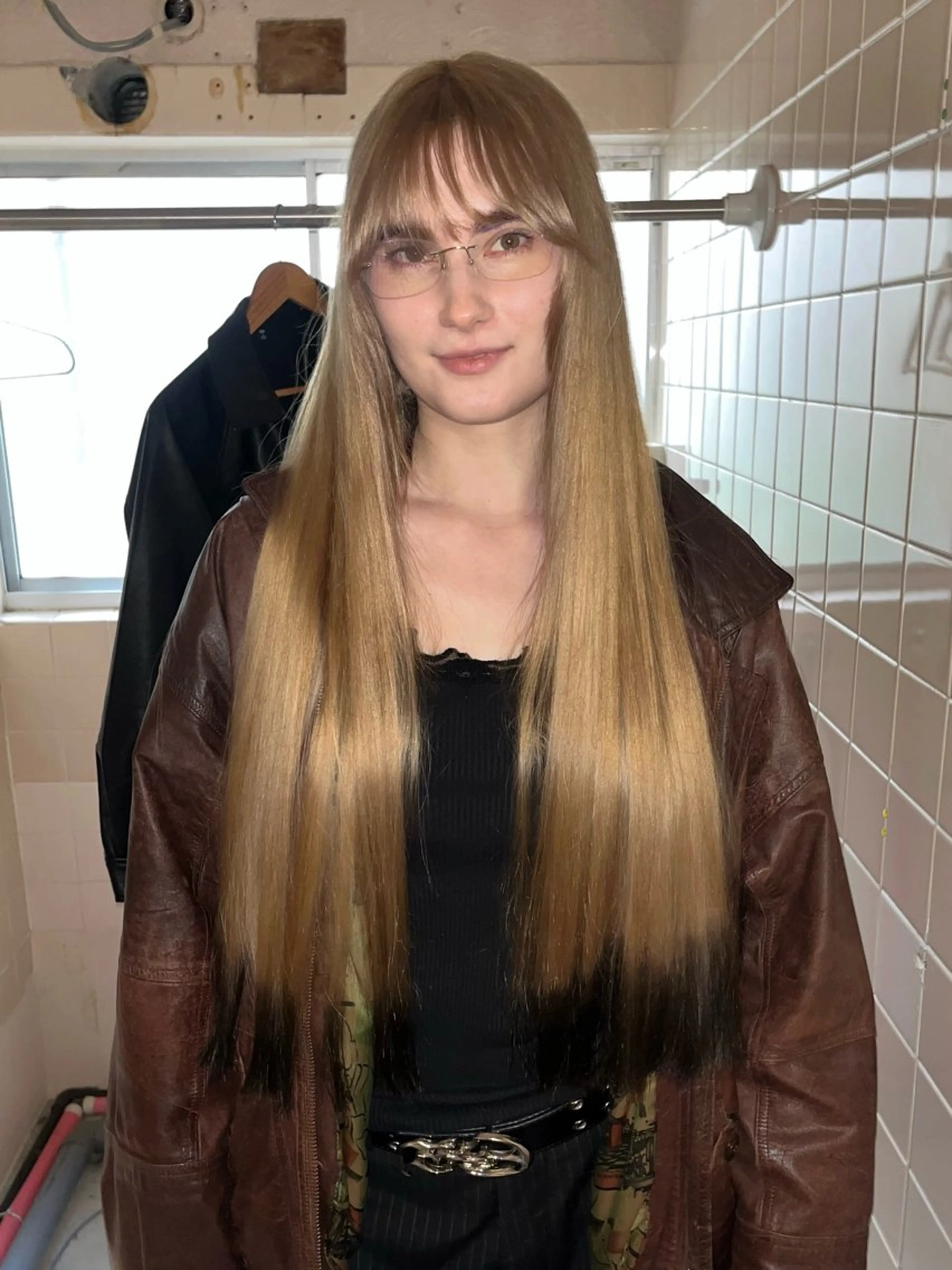 ロング カラー カット ヘアカラー ハイトーン/ショート 村上淳乃🐥のヘアスタイル