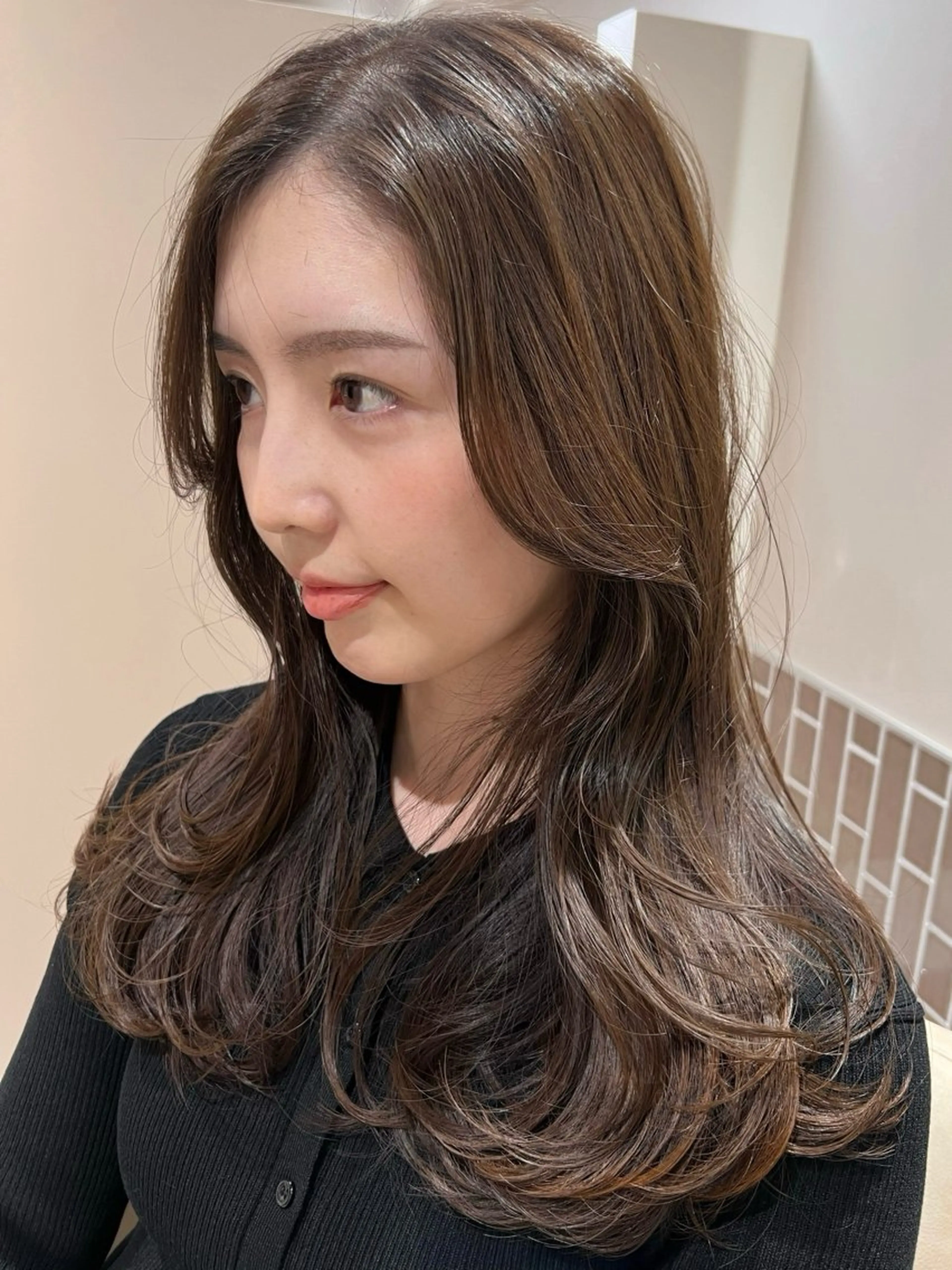 🎀【平日限定メニュー】 🎀艶カラー＋ケラチントリートメント🫧🤍(白髪染めも可)の写真