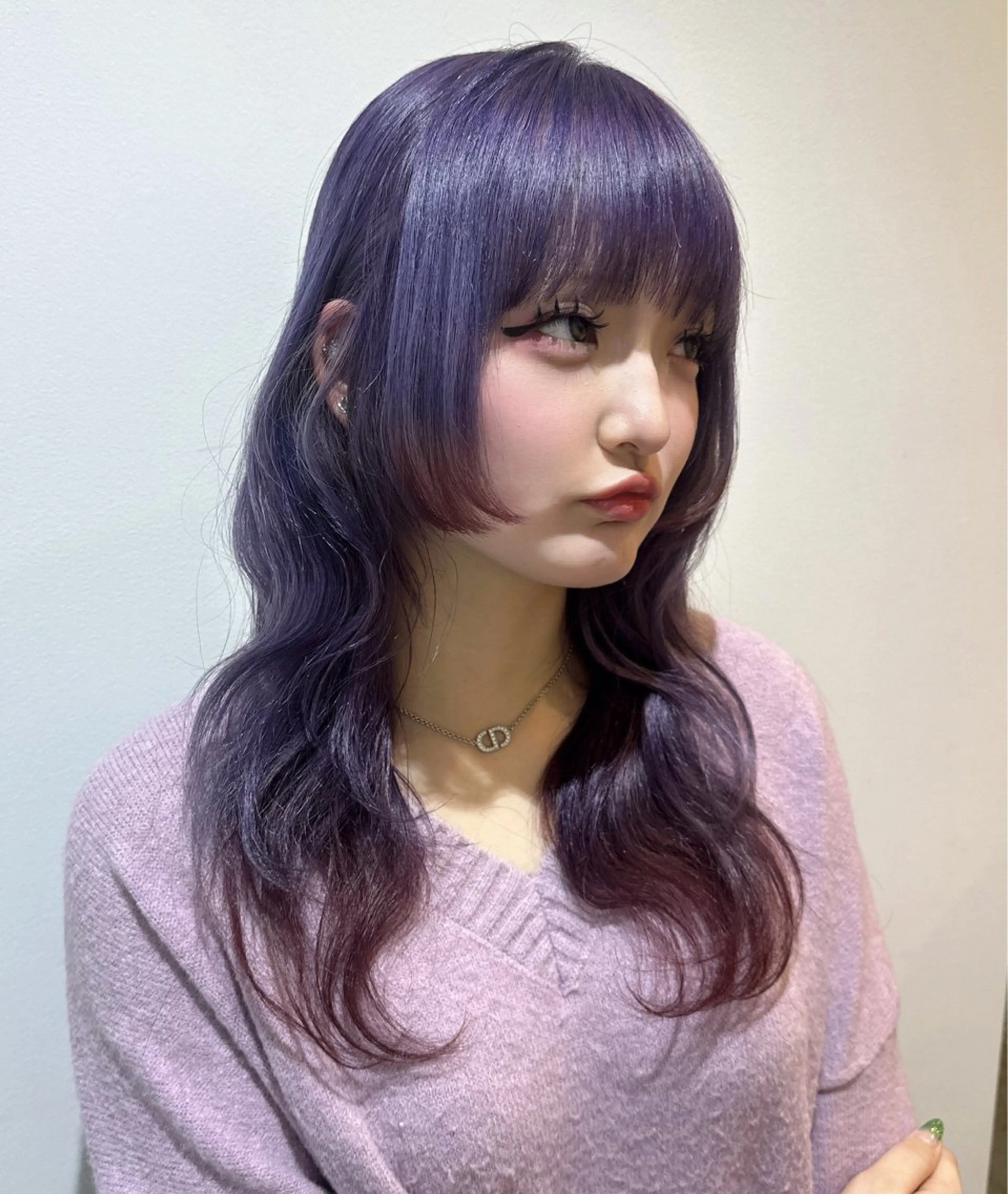 ロング ヘアカラー ハイトーン/ミルク ティー🤍reinaのヘアスタイル