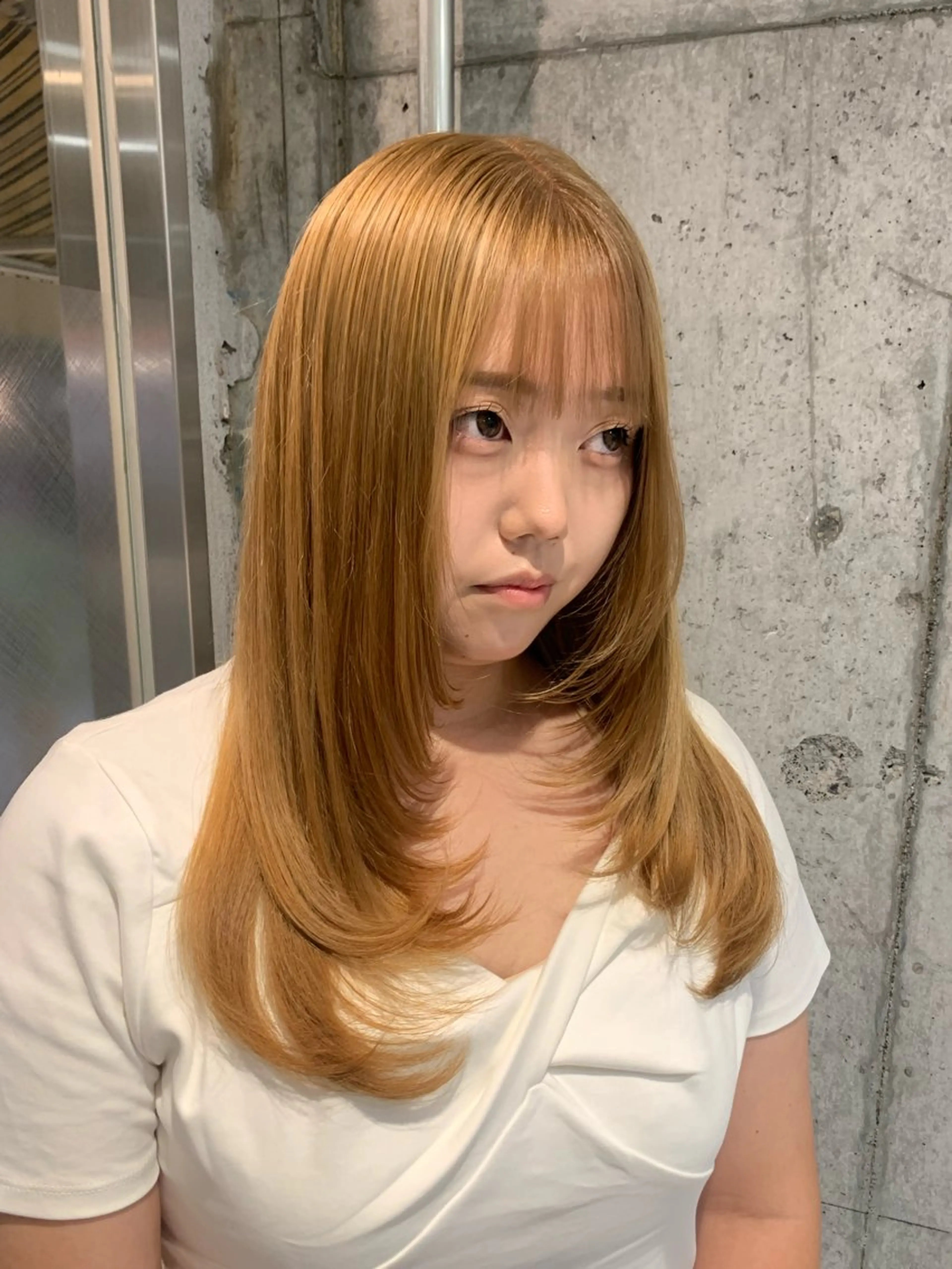 ロング カラー ベージュカラー レイヤーカット カット ヘアカラー レイヤー/メンズ /髪質改善　廣島公平のヘアスタイル