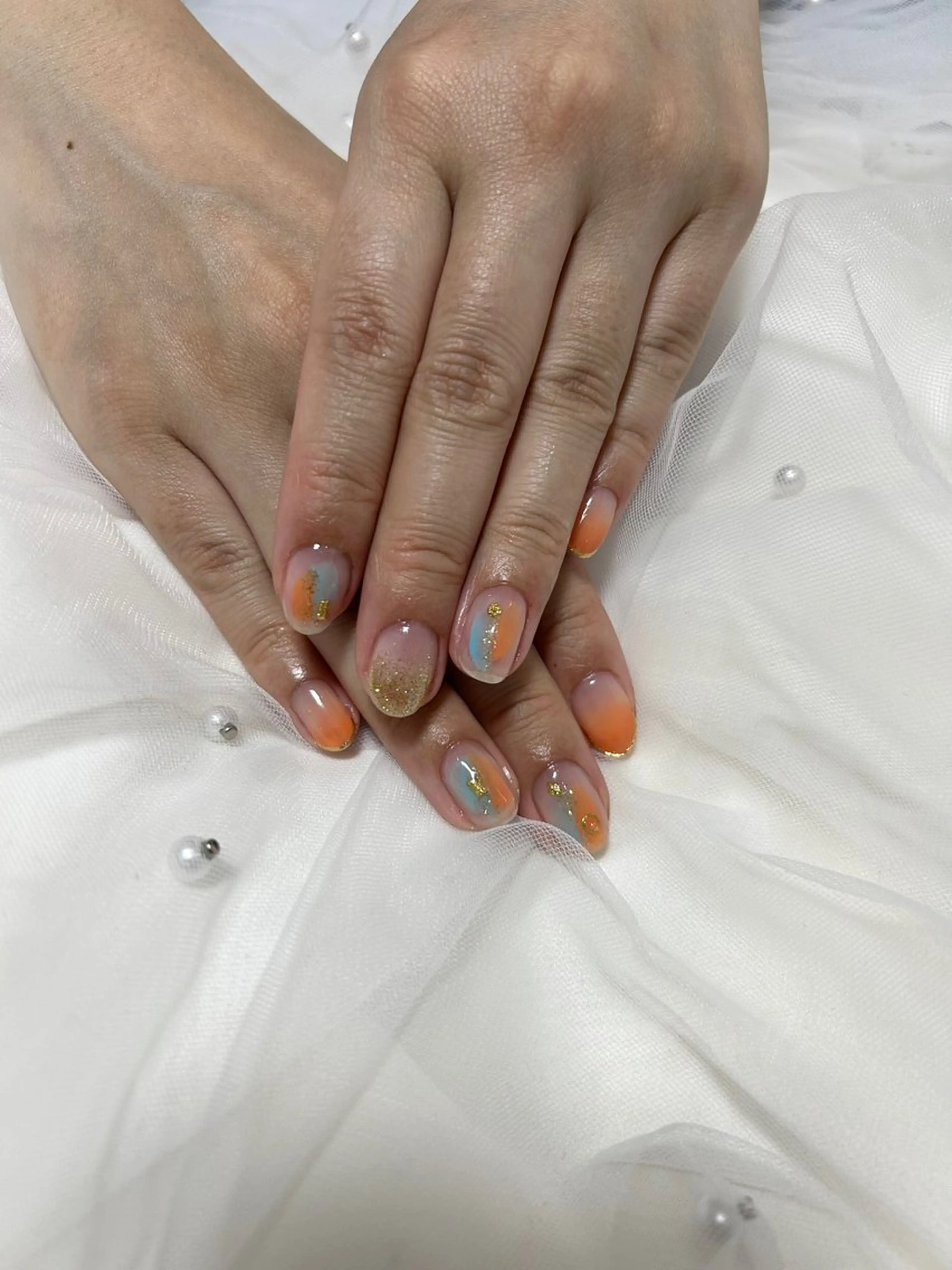 ネイル ニュアンスネイル ハンドネイル Ruly nail yuzunaのネイルデザイン