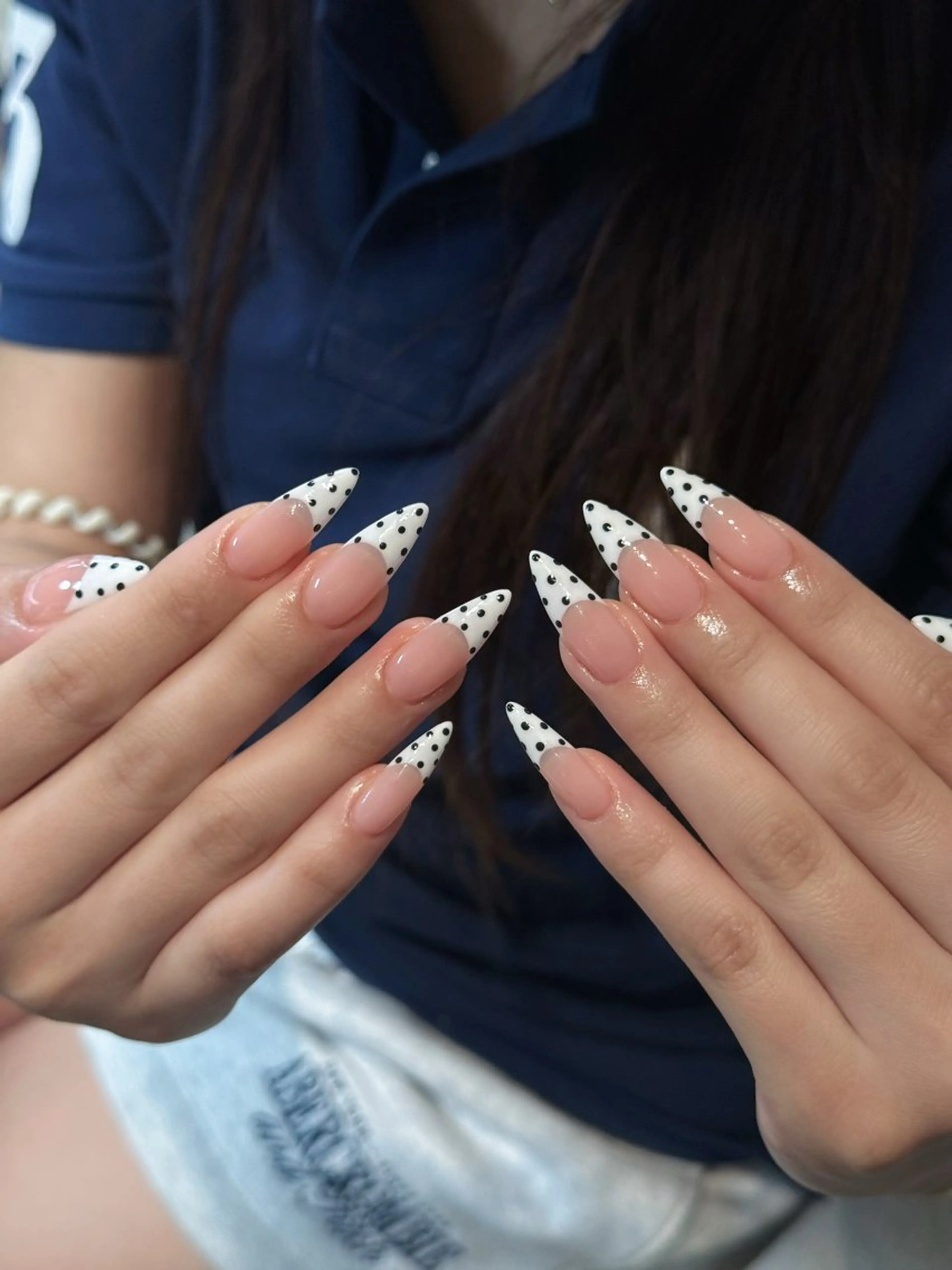 ネイル フレンチネイル ジェルネイル キラキラネイル 韓国ネイル マグネットネイル ハンドネイル Julli nail studio所属・Julli NailStudioのネイルデザイン