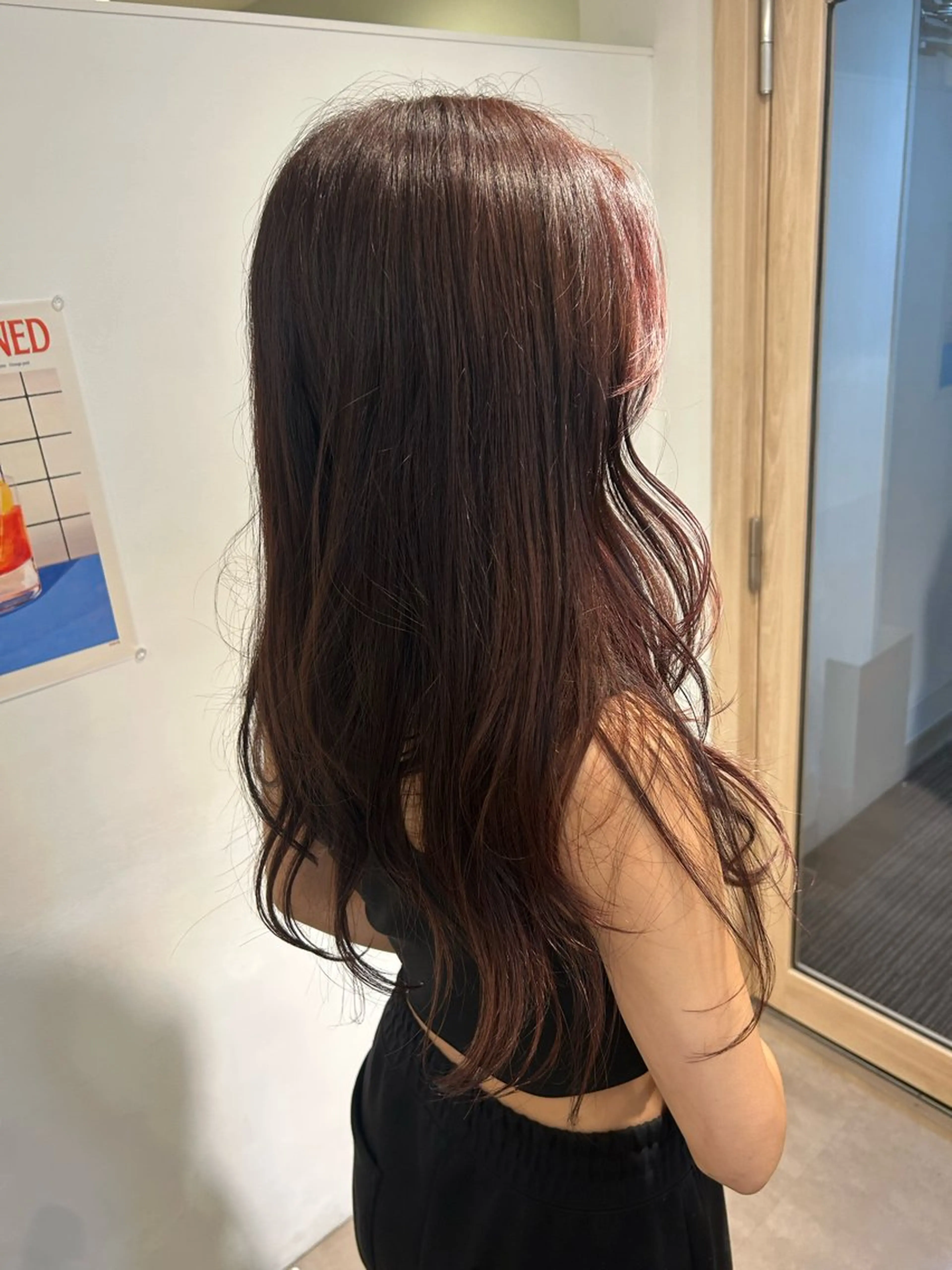 ロング カット ヘアカラー トリートメント オリーブ/ ナカミネアキナのヘアスタイル