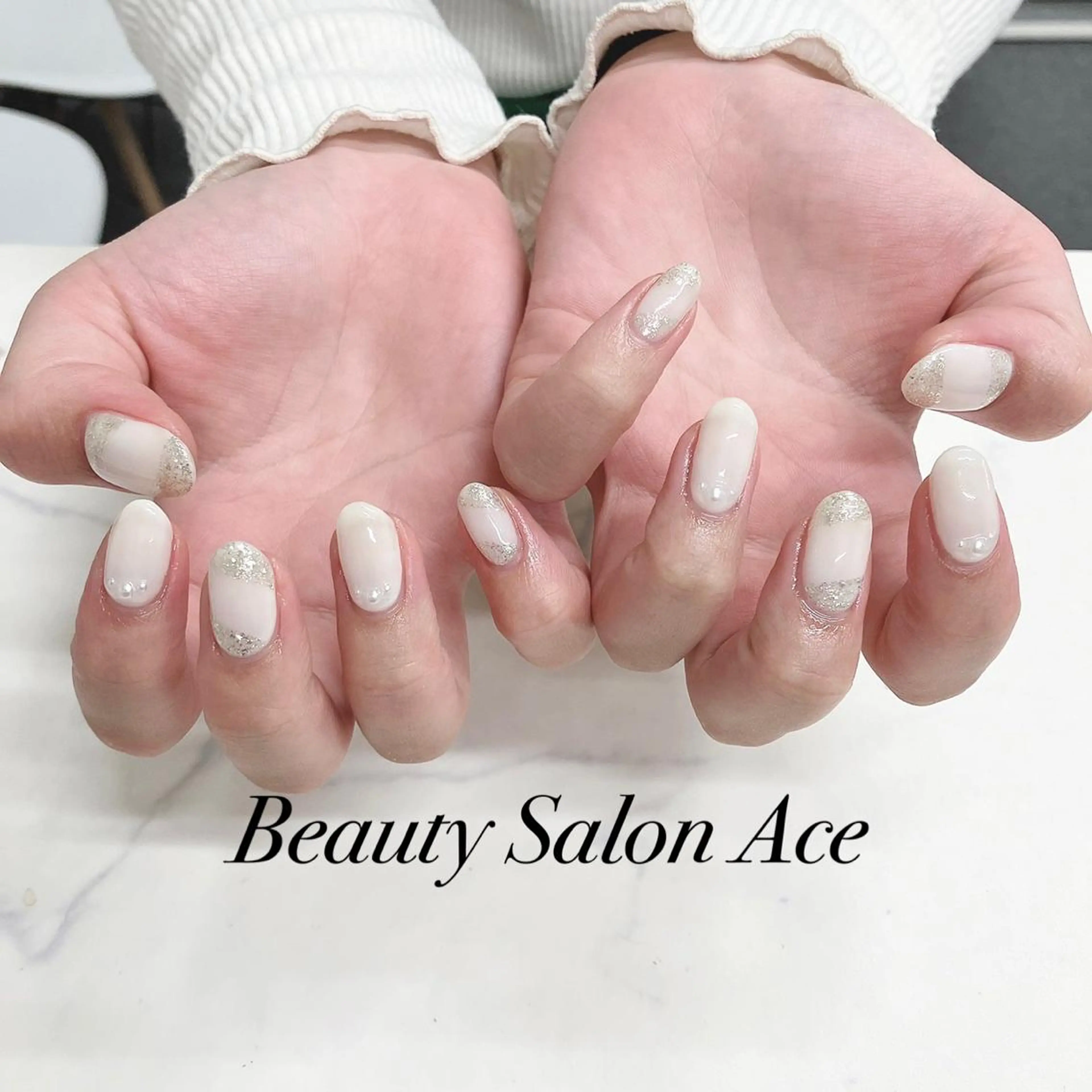 ネイル メンズネイル クリスマス ハンドネイル ハンドケア Beauty Salon Ace（ネイルサロン　エース）所属・池袋フィルイン Ace♡長さだしのネイルデザイン
