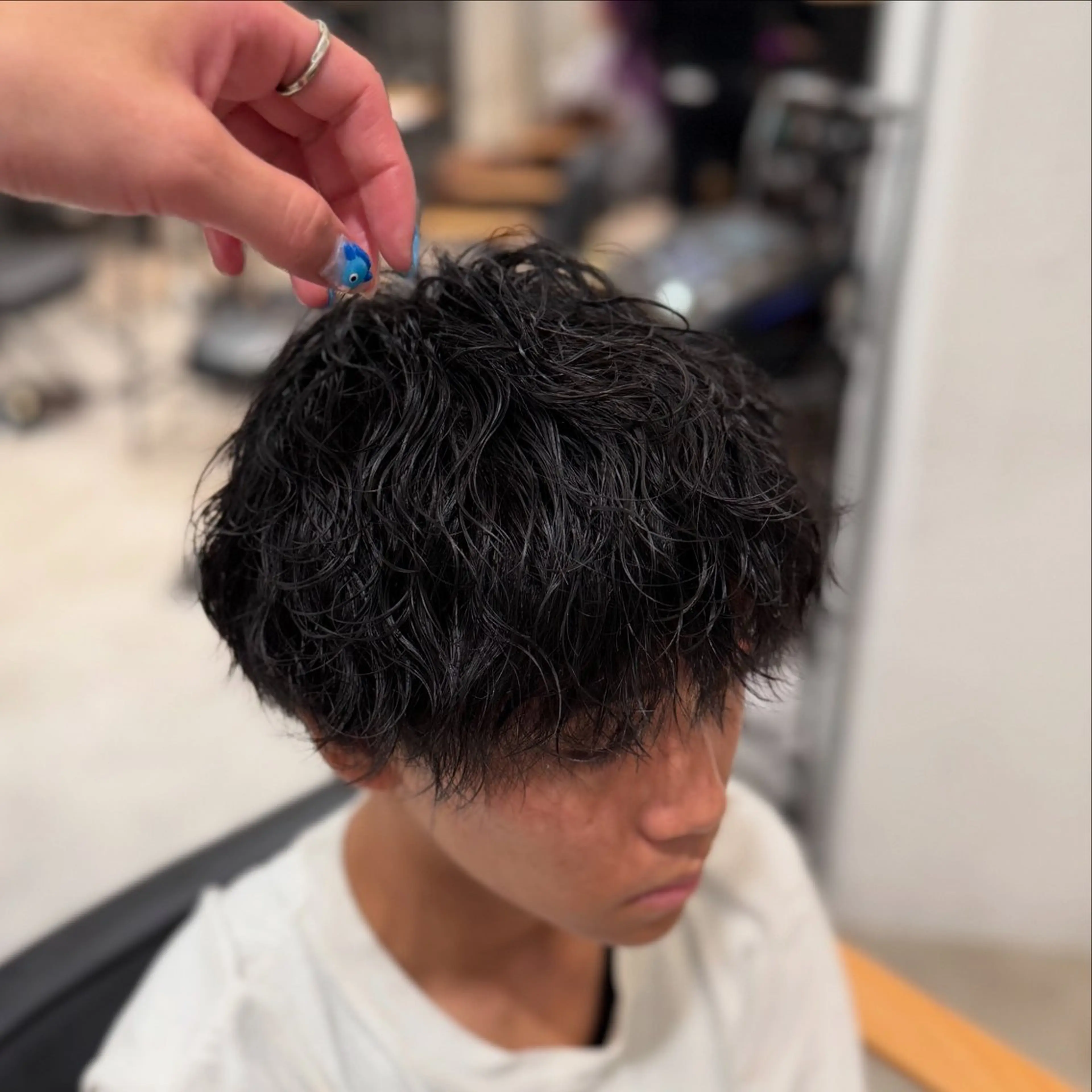 メンズカット+パーマの写真