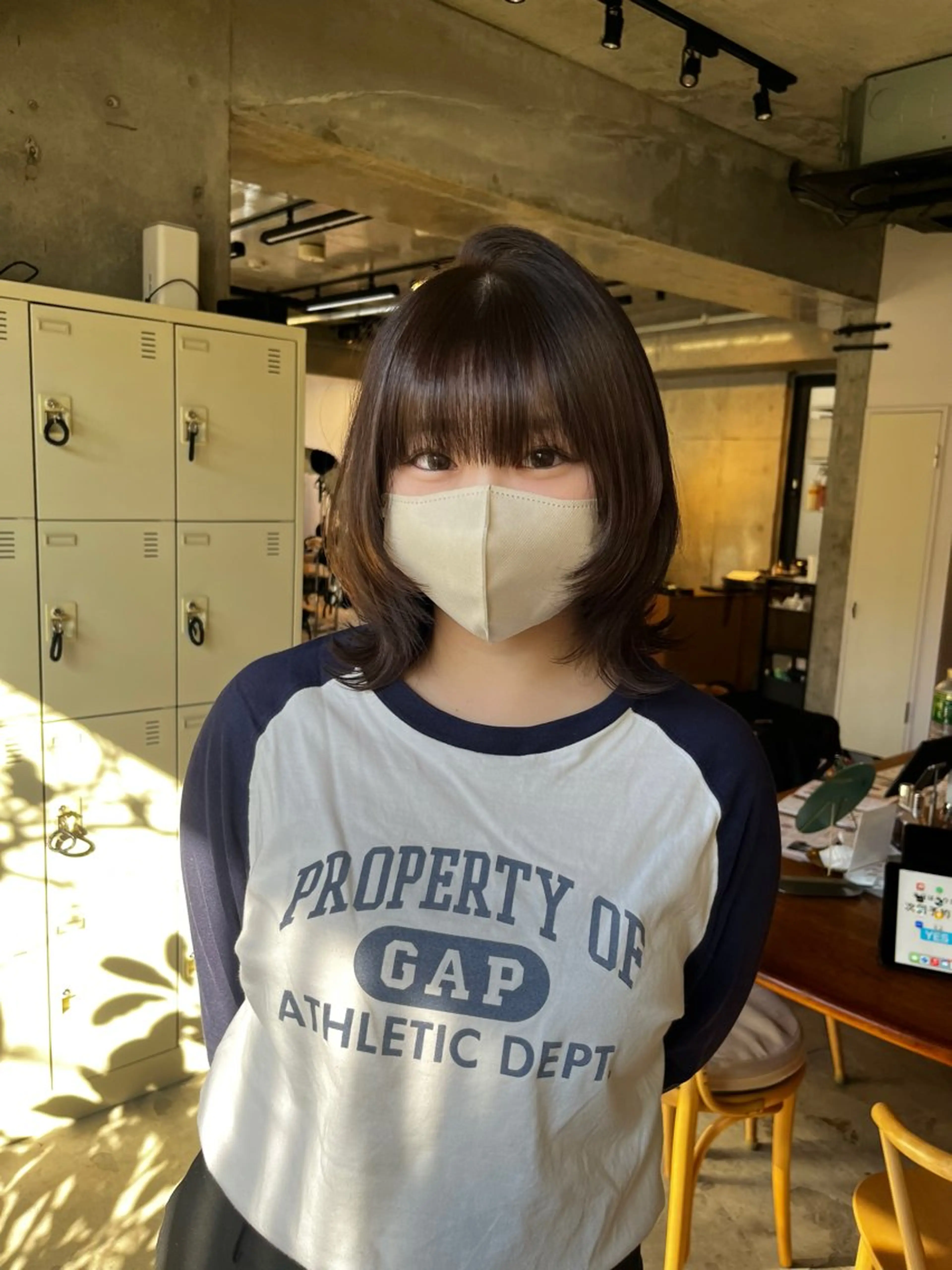 カラー ブラウンカラー マロンブラウン ウルフとハイトーン オタク美容師のユウトのヘアスタイル