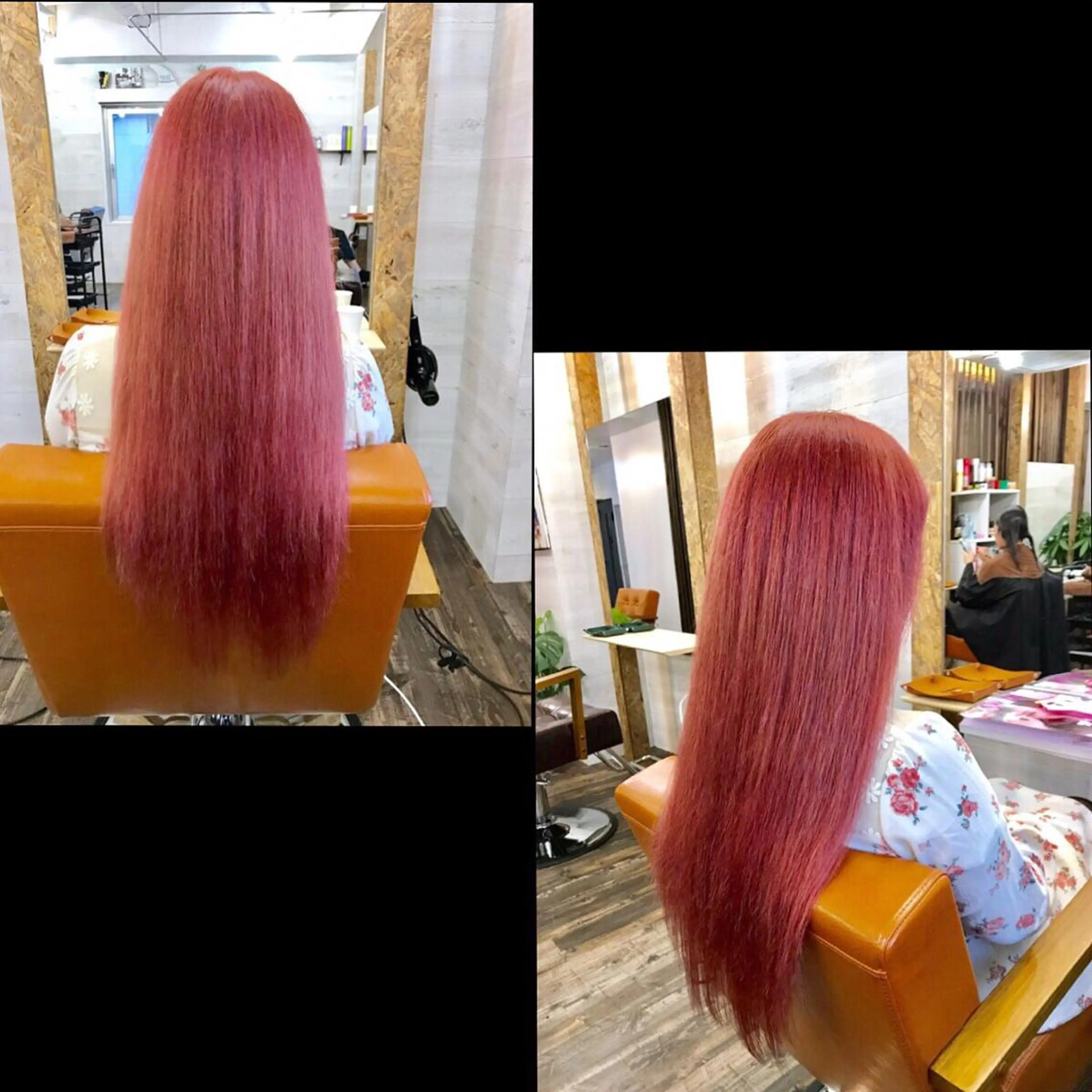 ロング カラー ヘアカラー ✯カラー&編み込み エクステ✯池田智博✯のヘアスタイル