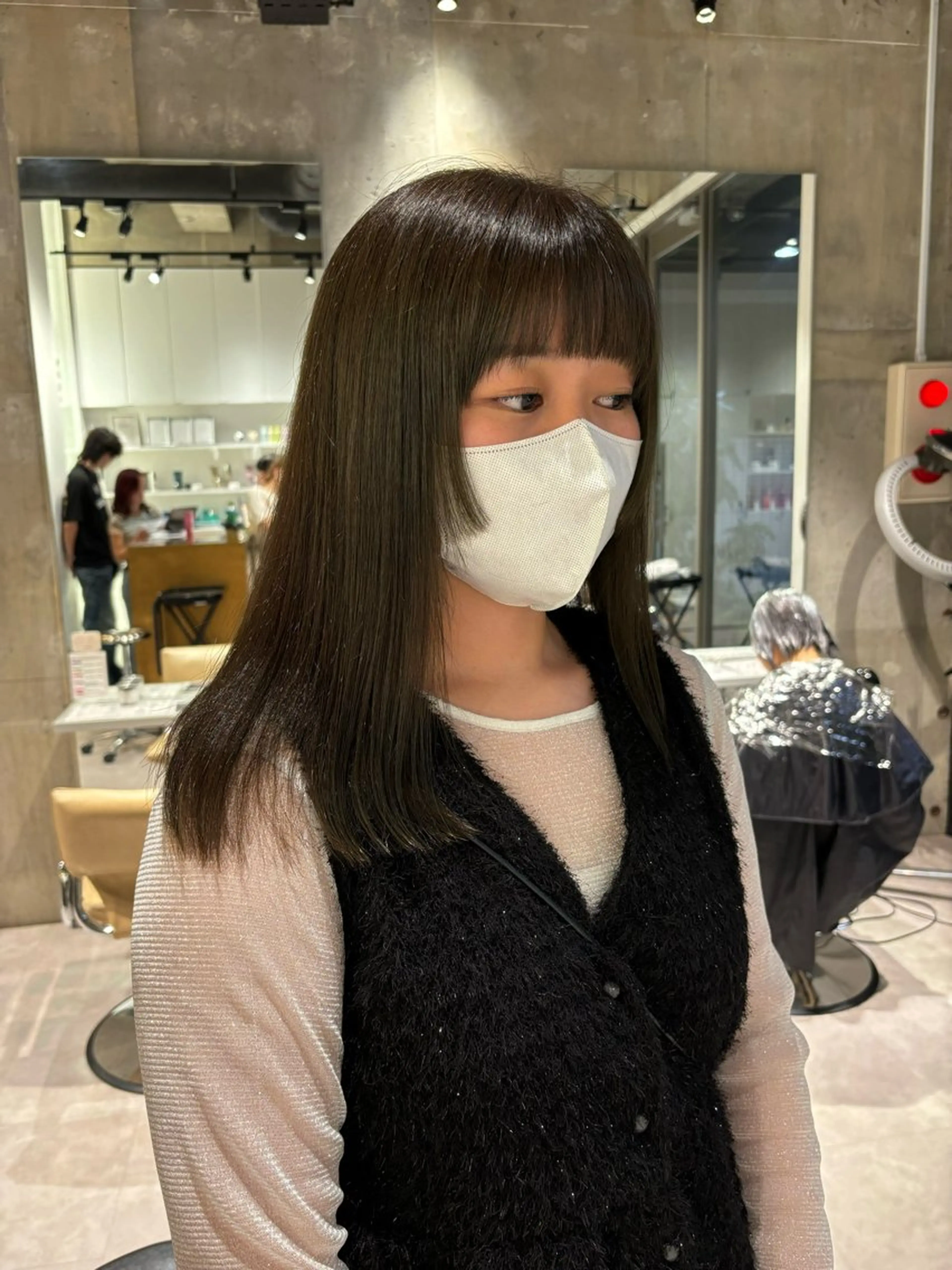 セミロング 姫カット カット mina🌿無料ショ ートカット募集中🚨のヘアスタイル