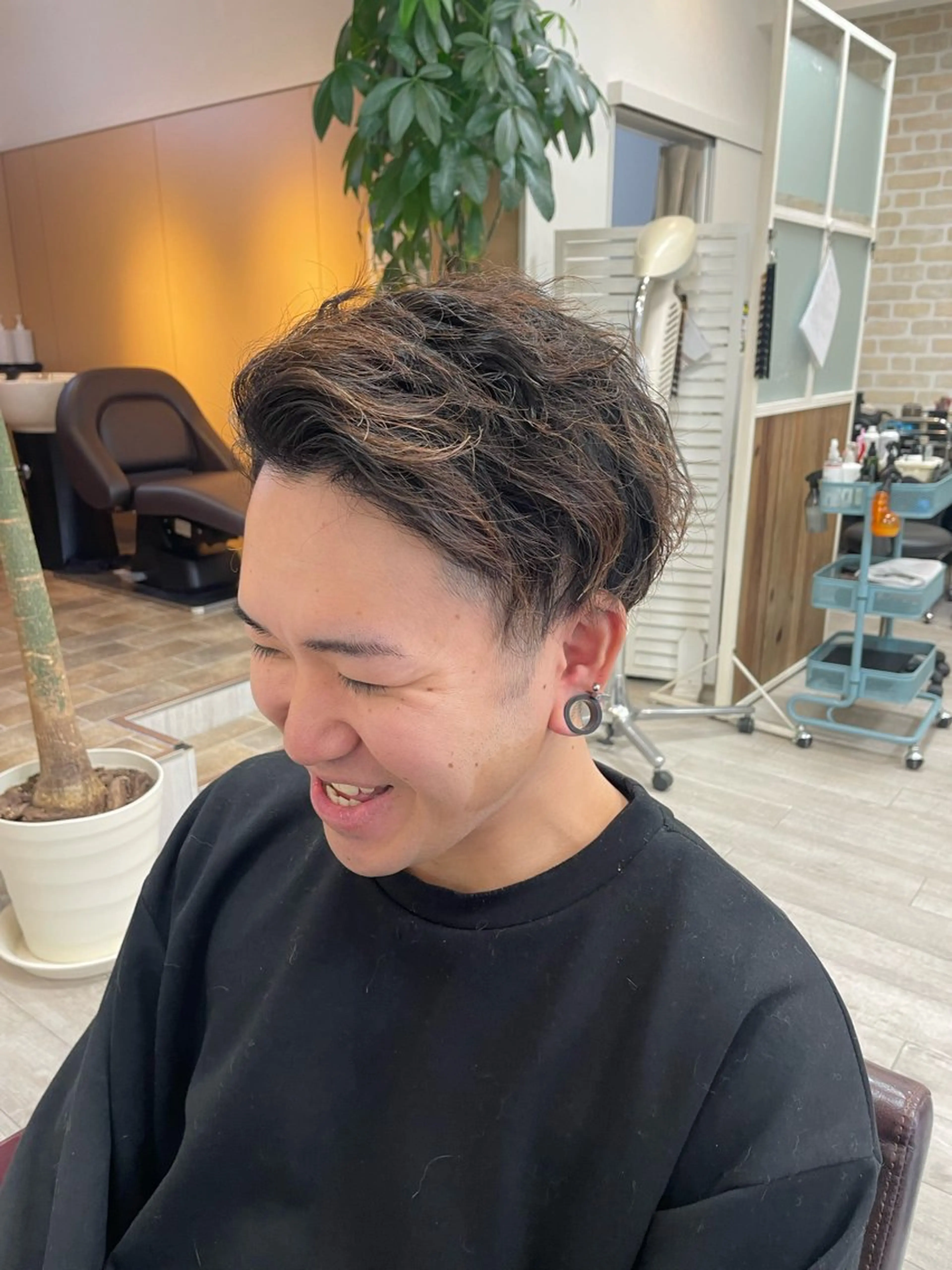 メンズ パーマ💫縮毛矯正 KAYOのヘアスタイル