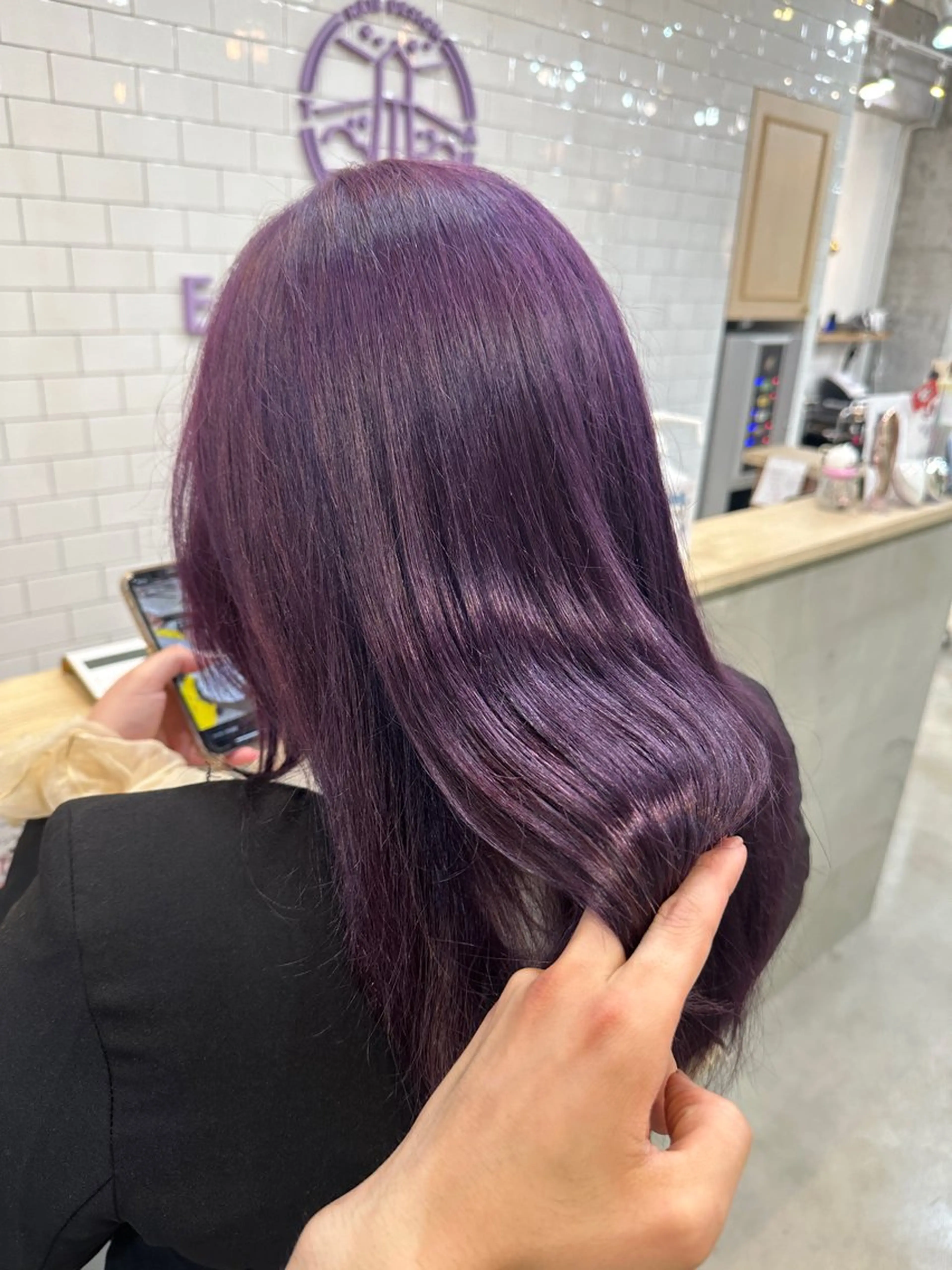 ロング カラー カット ヘアカラー トリートメント 新宿ケアブリーチ 稲垣颯太のヘアスタイル