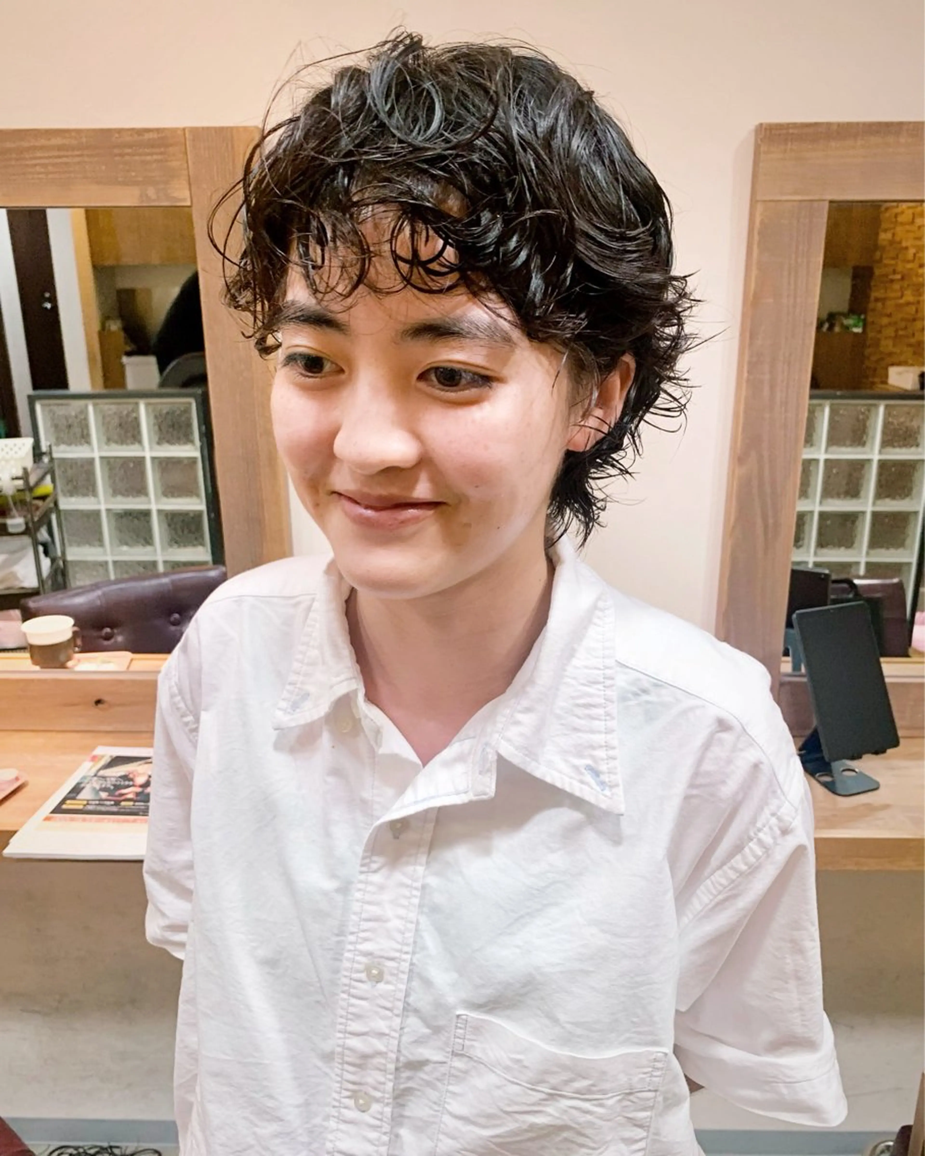 ショート パーマ gotoday shaire salon 神戸三宮所属・ショート/パーマ/ MIOのヘアスタイル