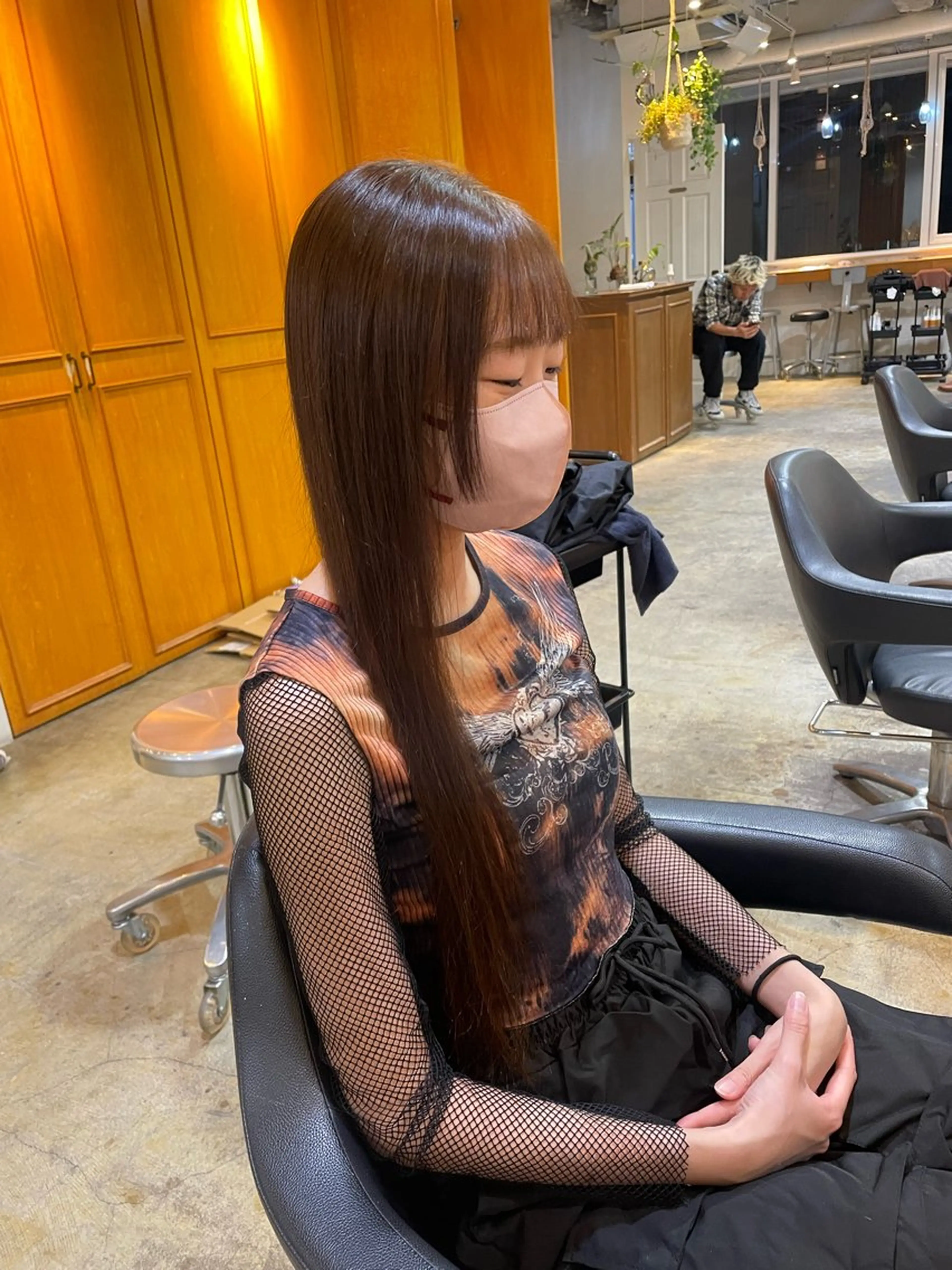 ロング カラー RIN／韓国ヘア レイヤーカットのヘアスタイル