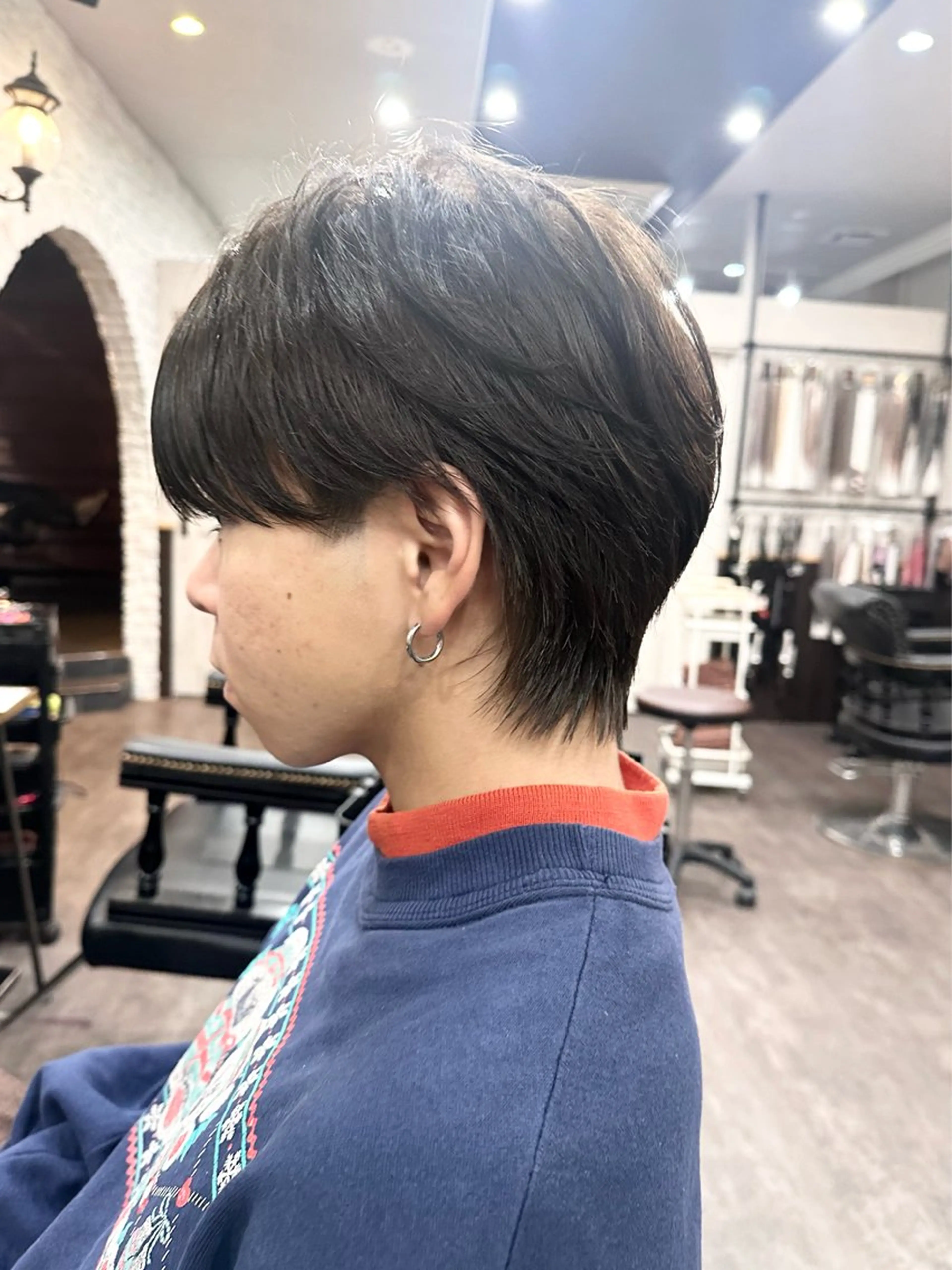 ショート メンズ マッシュ シースルーマッシュ カット 💖透明感カラー HAYATO💖のヘアスタイル