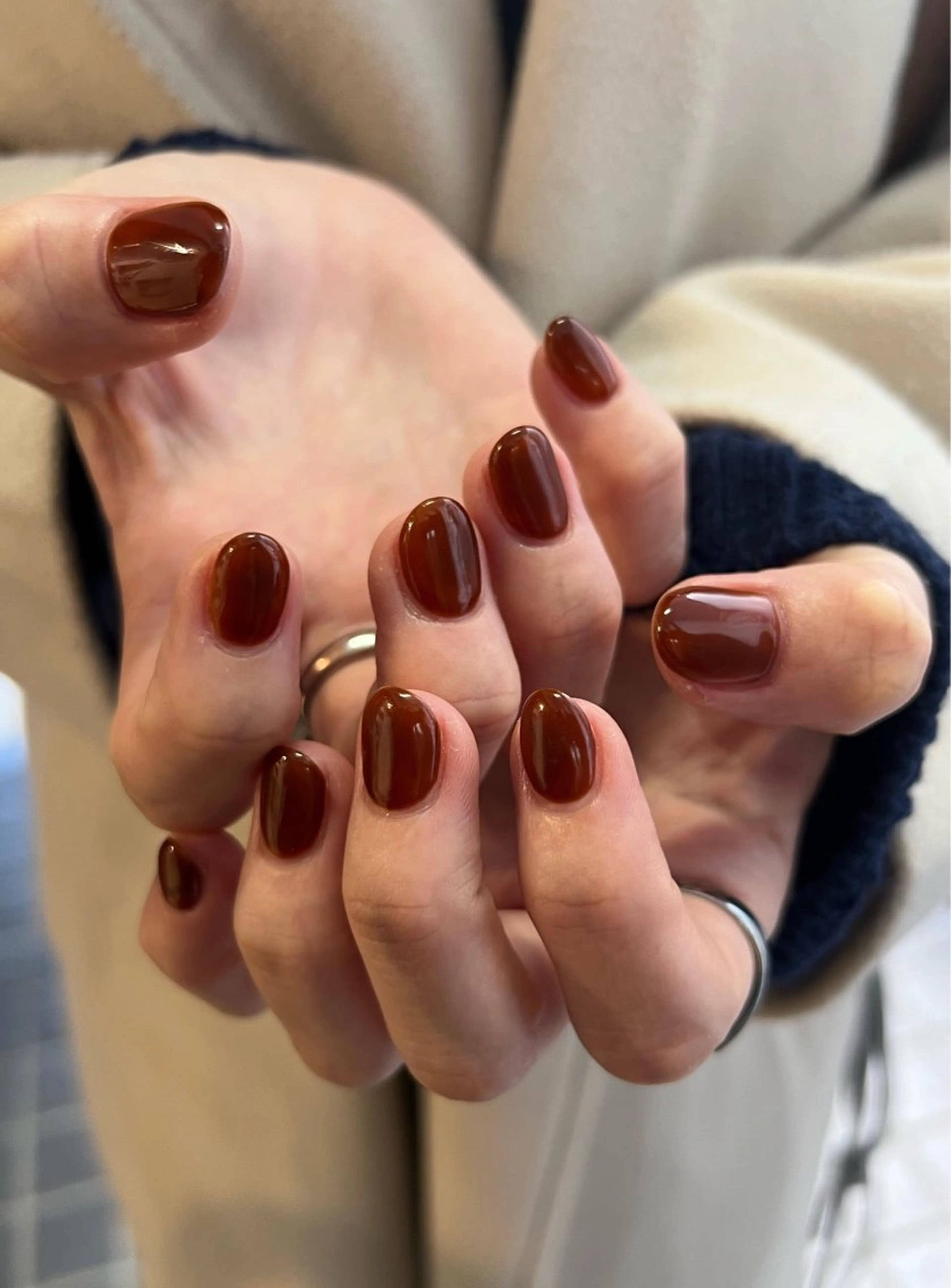 ネイル ボルドー ハンドネイル LAKATOCCA ..hidemiのヘアスタイル