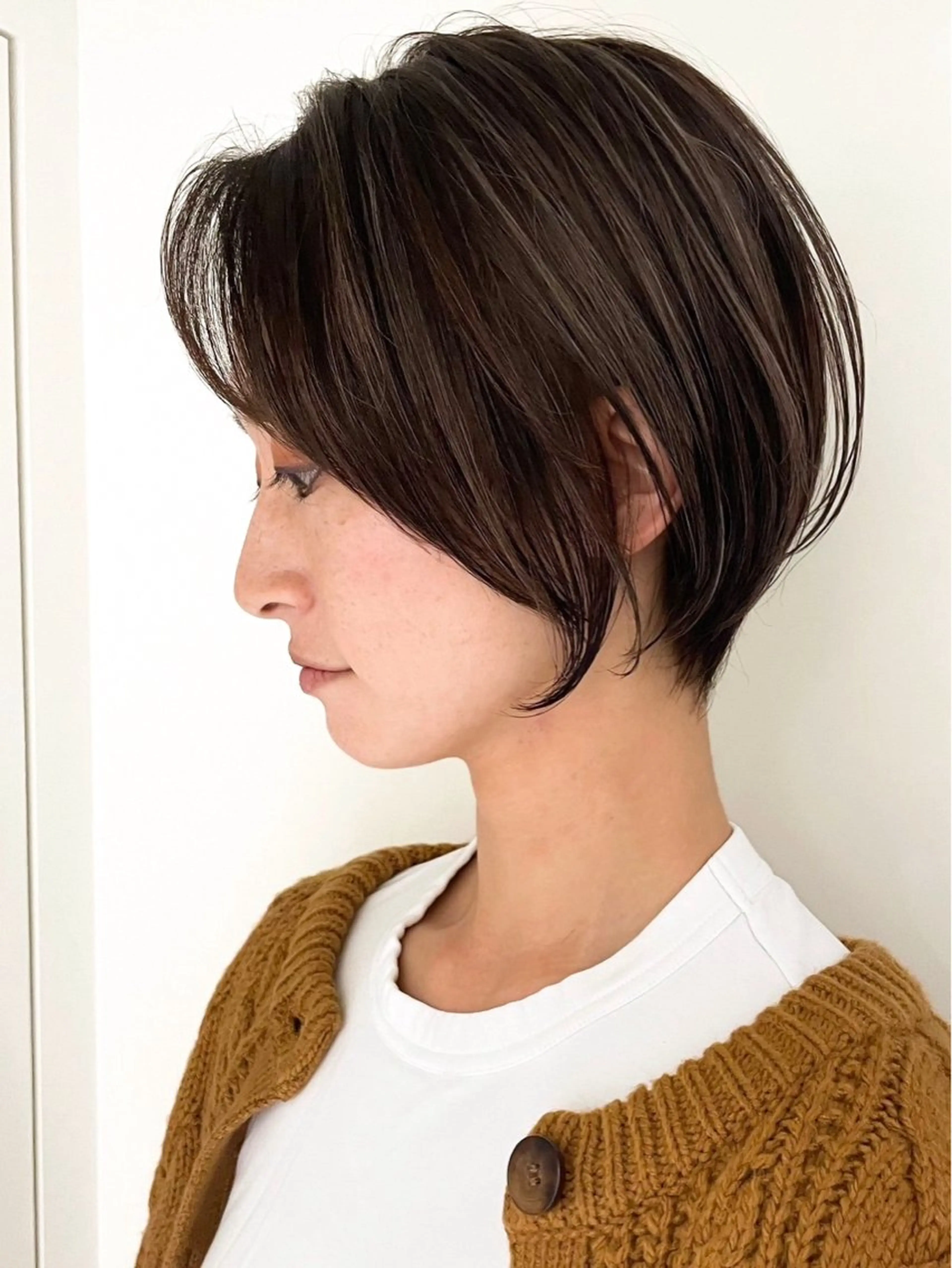 ショート ショートボブ ボブ ハイライト 髪質改善 レイヤーカット カット 大人レイヤー ヨシミカズヤのヘアスタイル