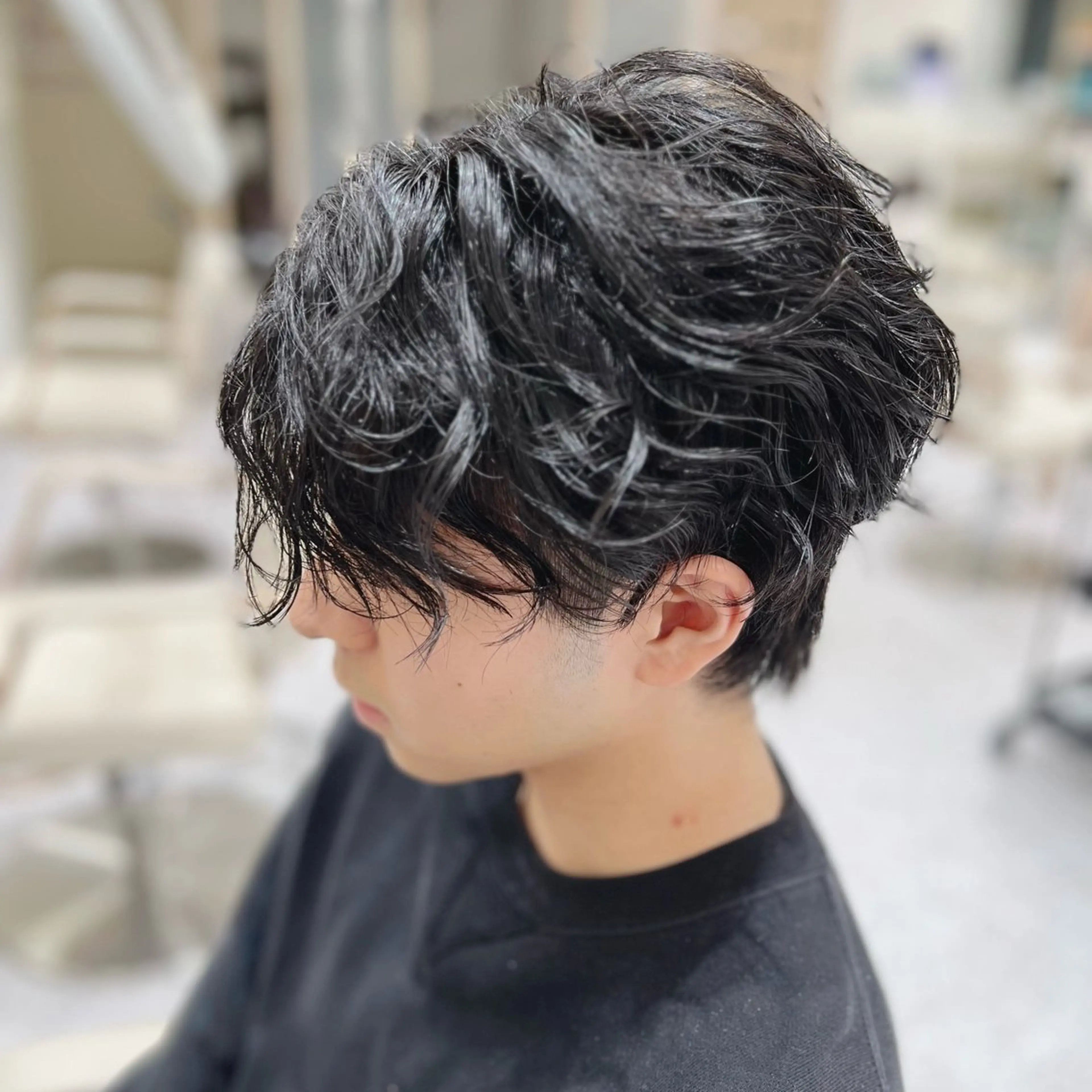 パーマ メンズ カット パーマ 鈴木 和也のヘアスタイル