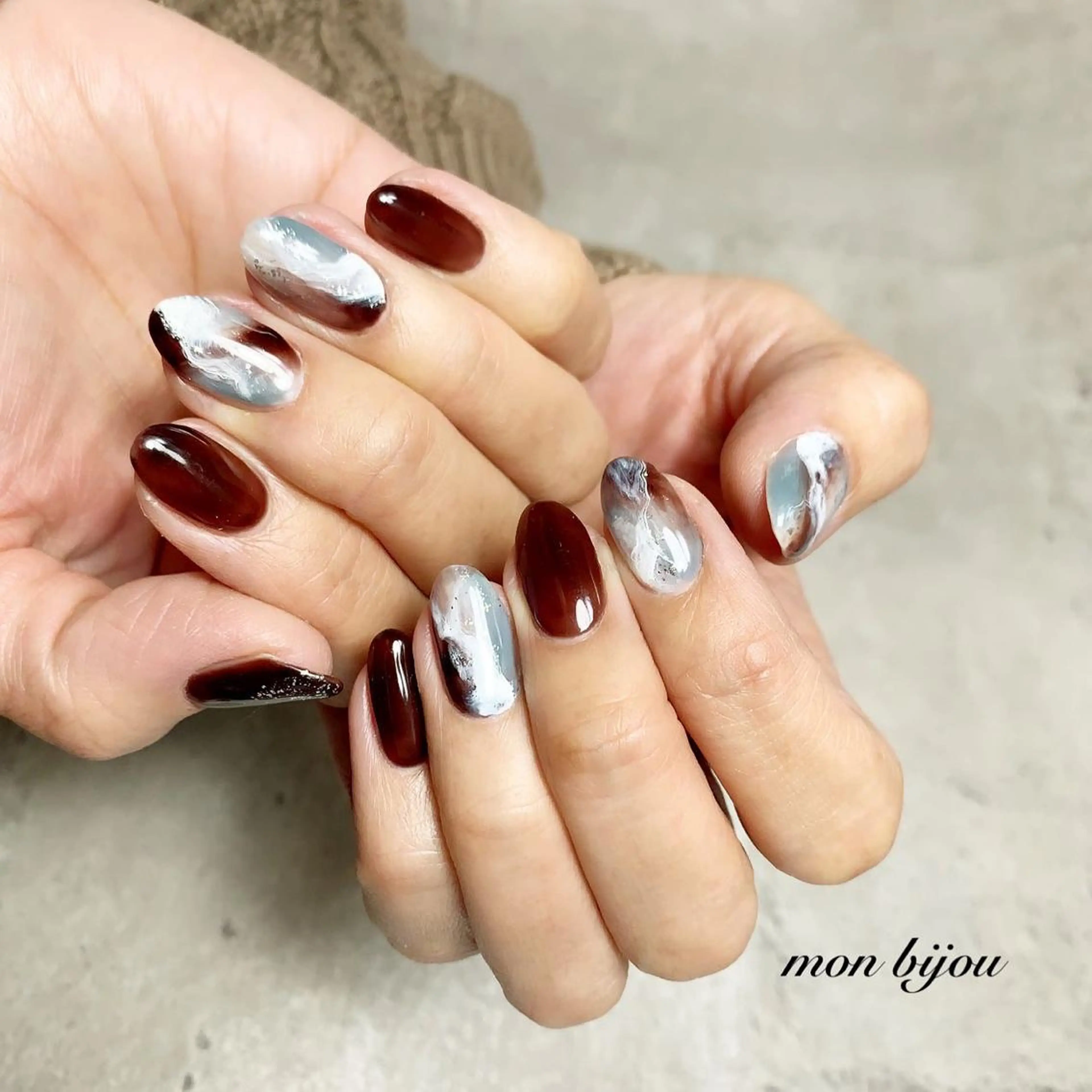 ネイル ハンドネイル ハンドケア mon bijou 坪井のネイルデザイン