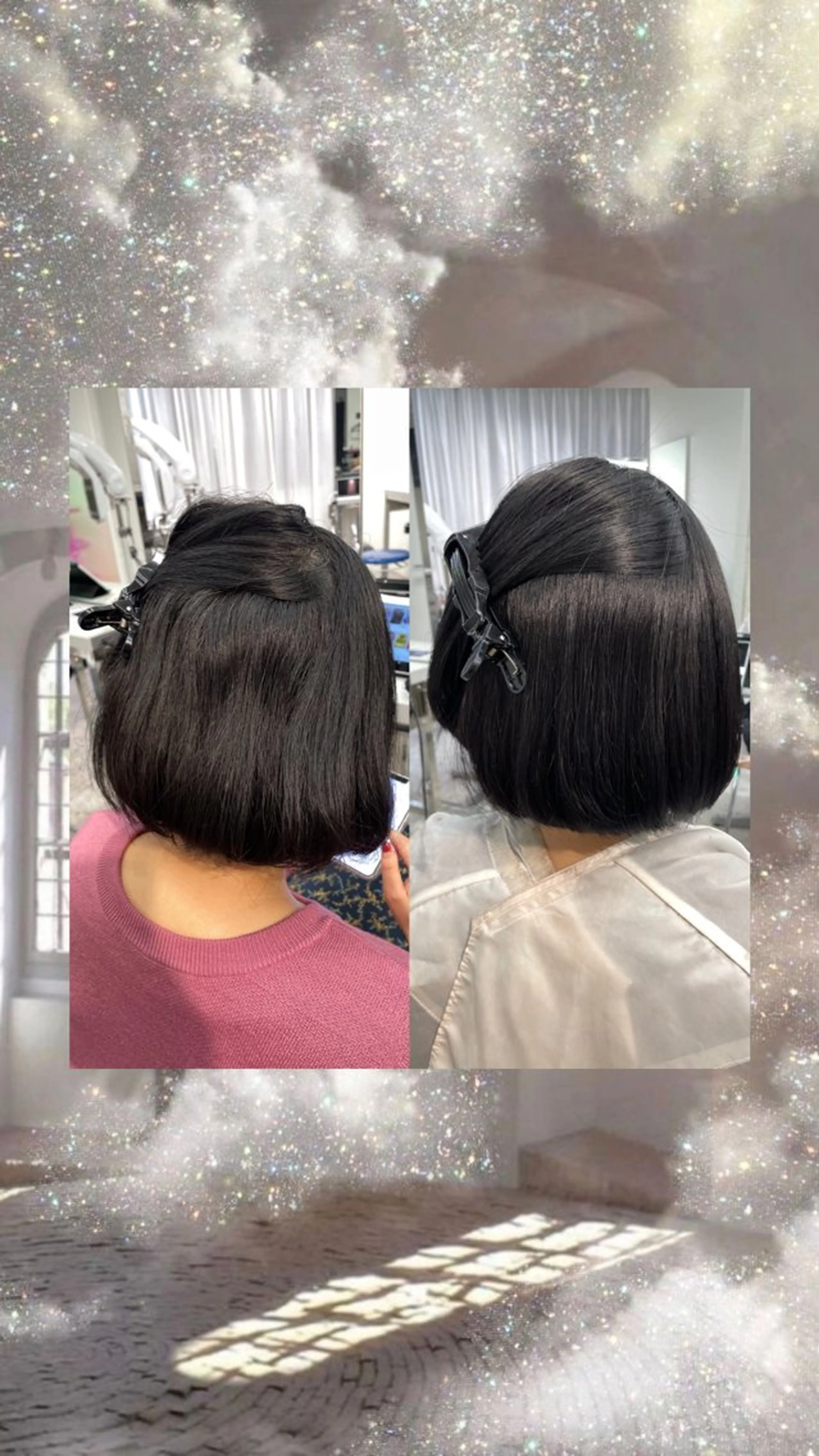 ショート 髪質改善 縮毛矯正 レイヤーカット♡ グレージュ♡YUのヘアスタイル