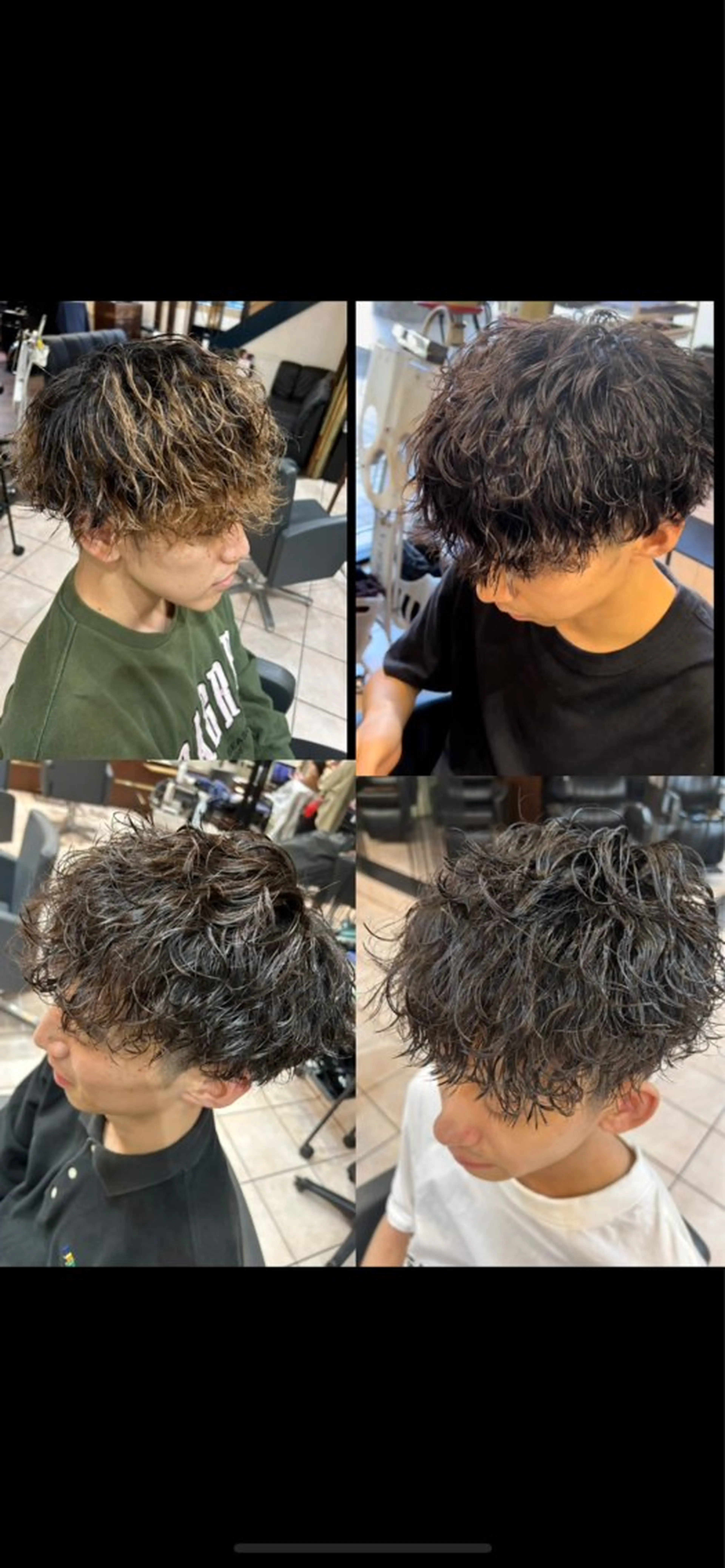 ミディアム パーマ メンズ 大阪/梅田/シャドウ パーマ/ノボリユウタのヘアスタイル