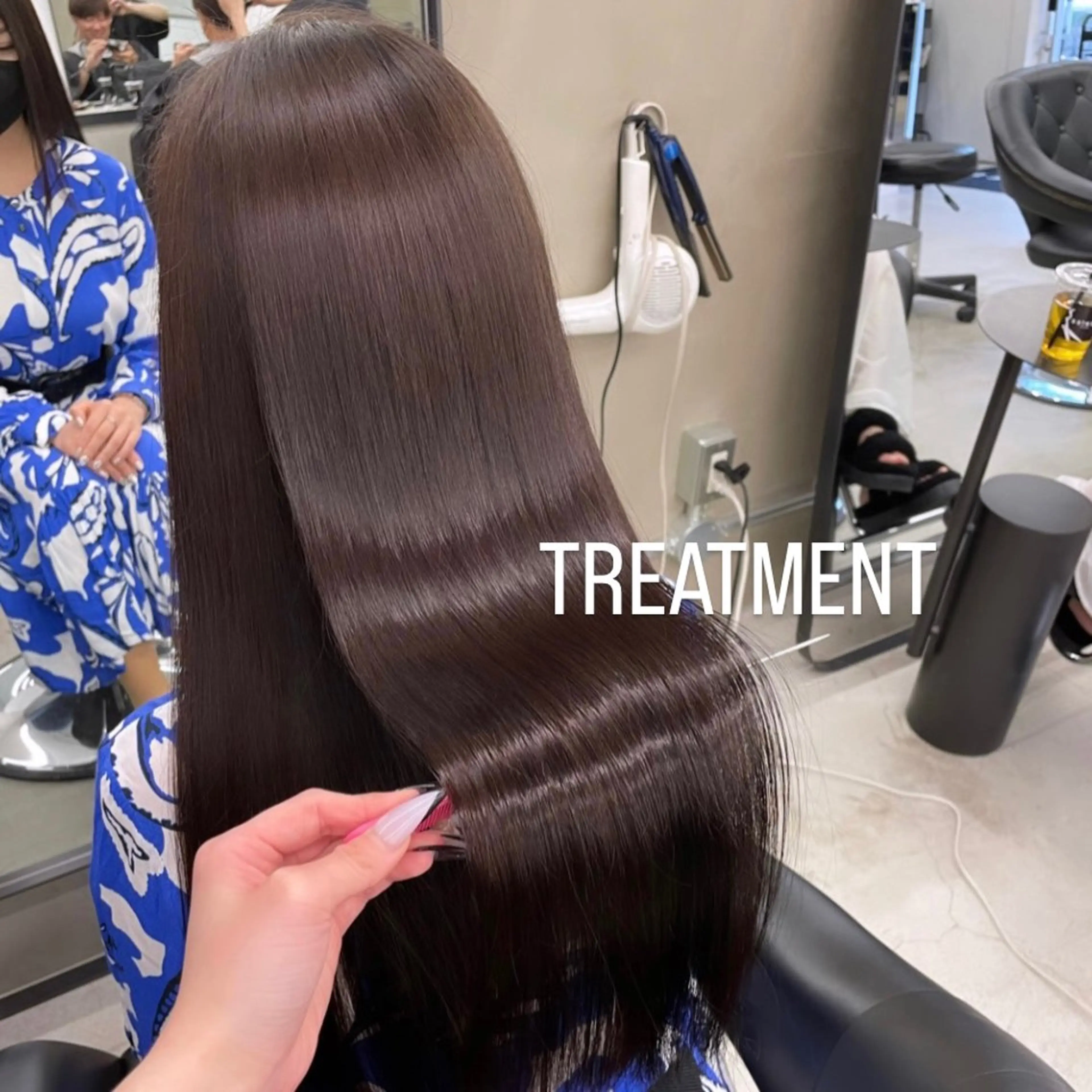 ロング トリートメント エクステ🩵ブリーチ 韓国ヘア🩵KAEのヘアスタイル