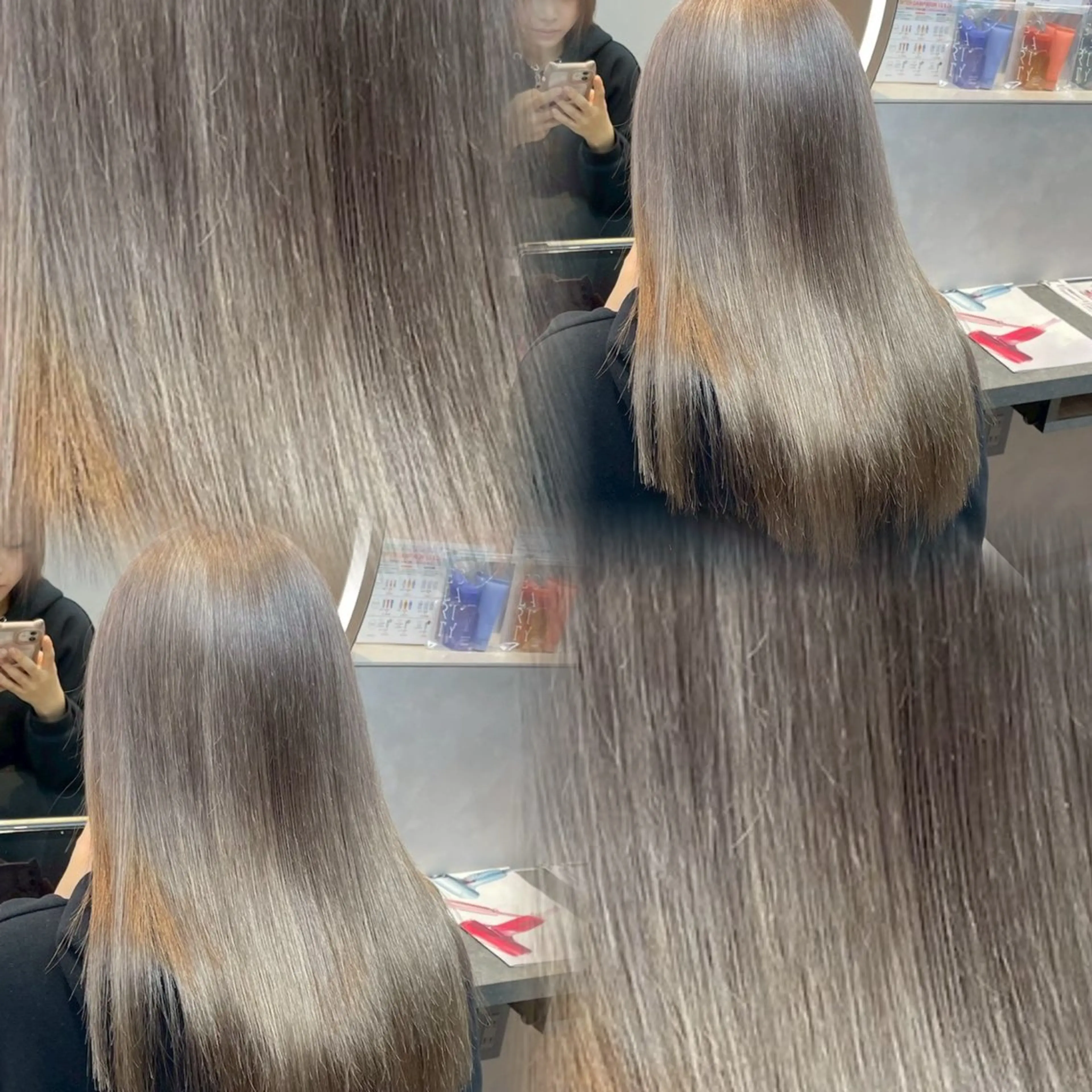 カラー 博多/ ブリーチ/暖色/色味のヘアスタイル