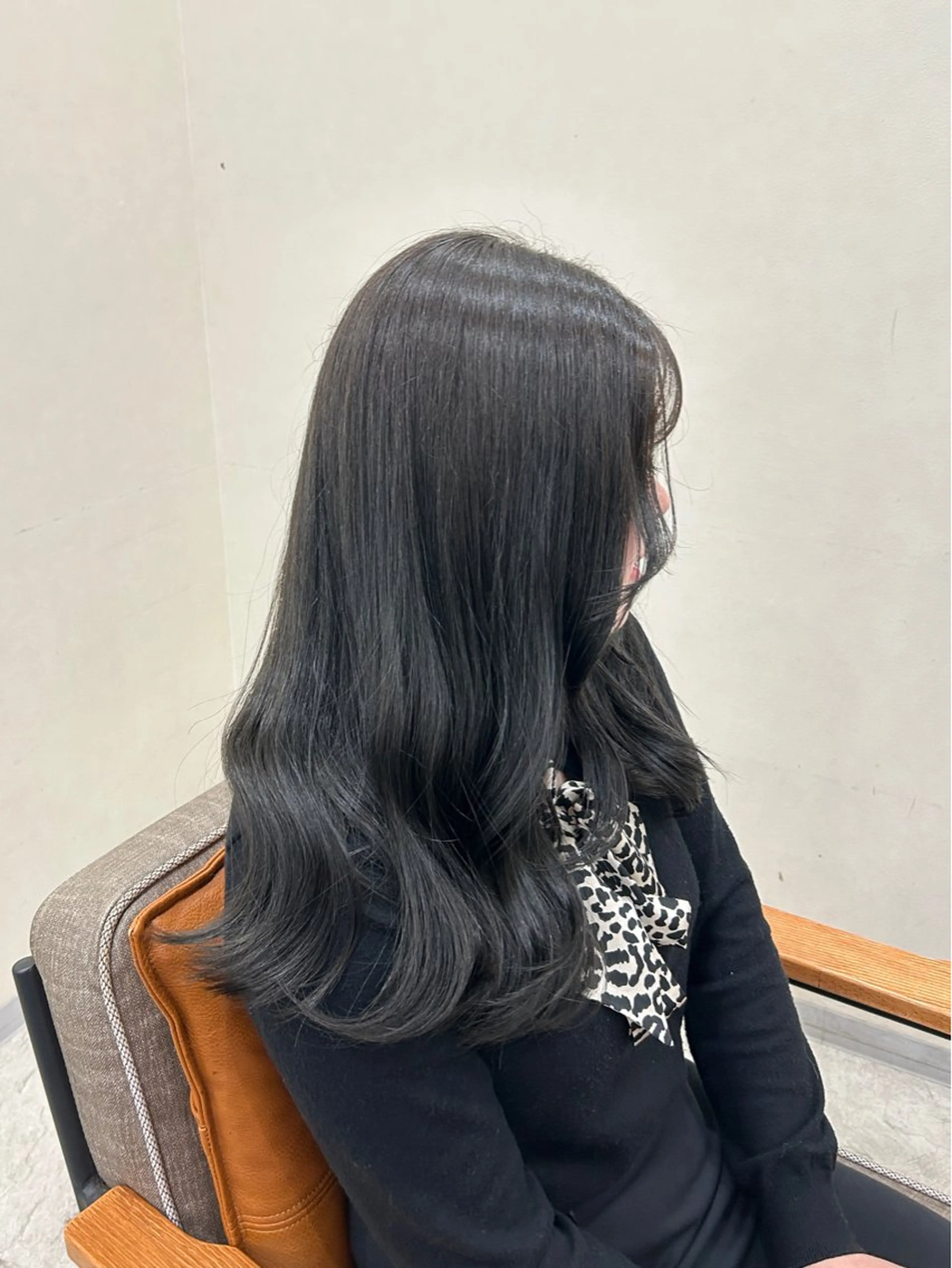ロング カット ヘアカラー トリートメント MIDORI🌙 透明感/ベージュのヘアスタイル