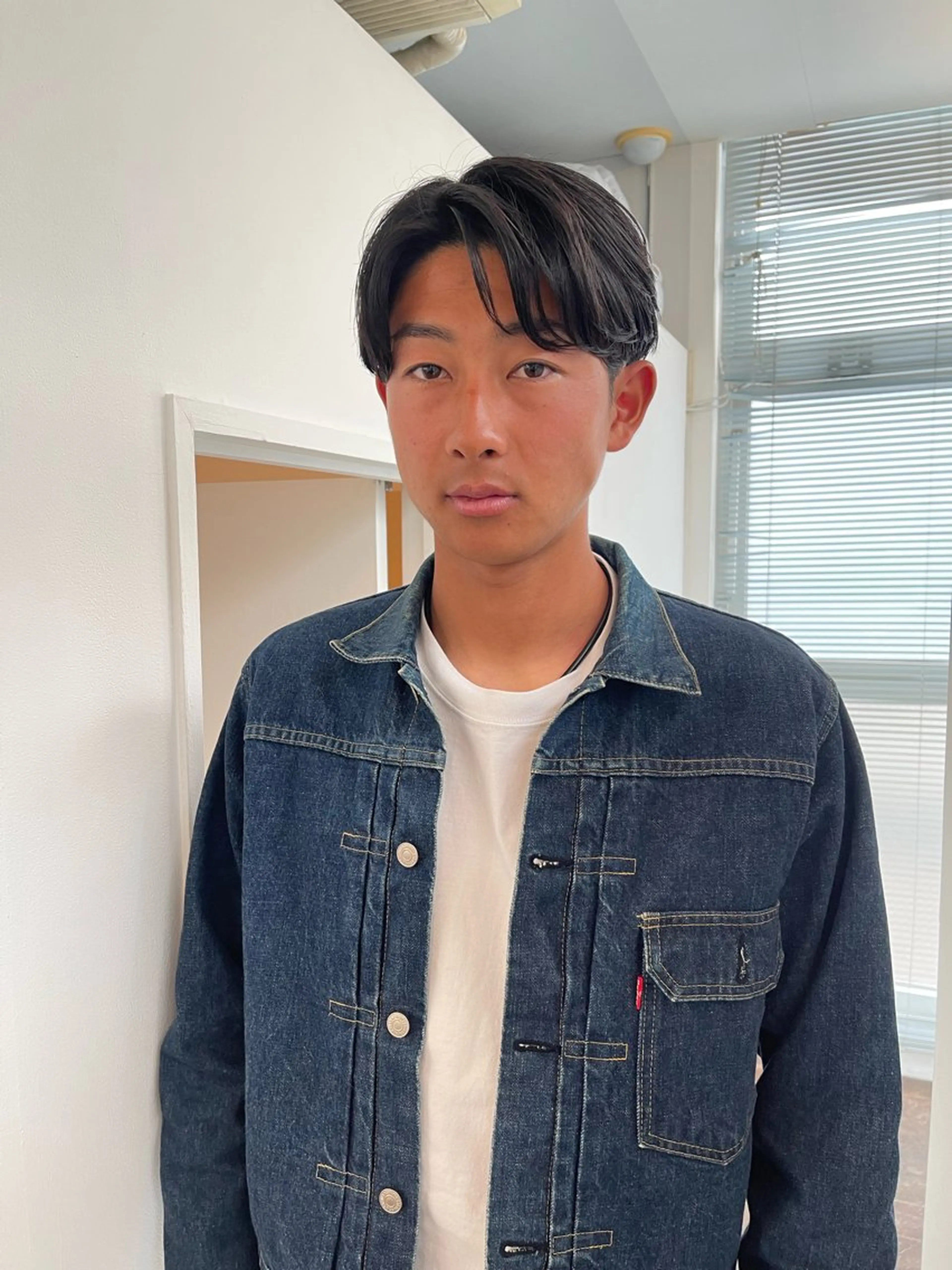 メンズ センターパート カット ボブ/レイヤー /河内温太のヘアスタイル