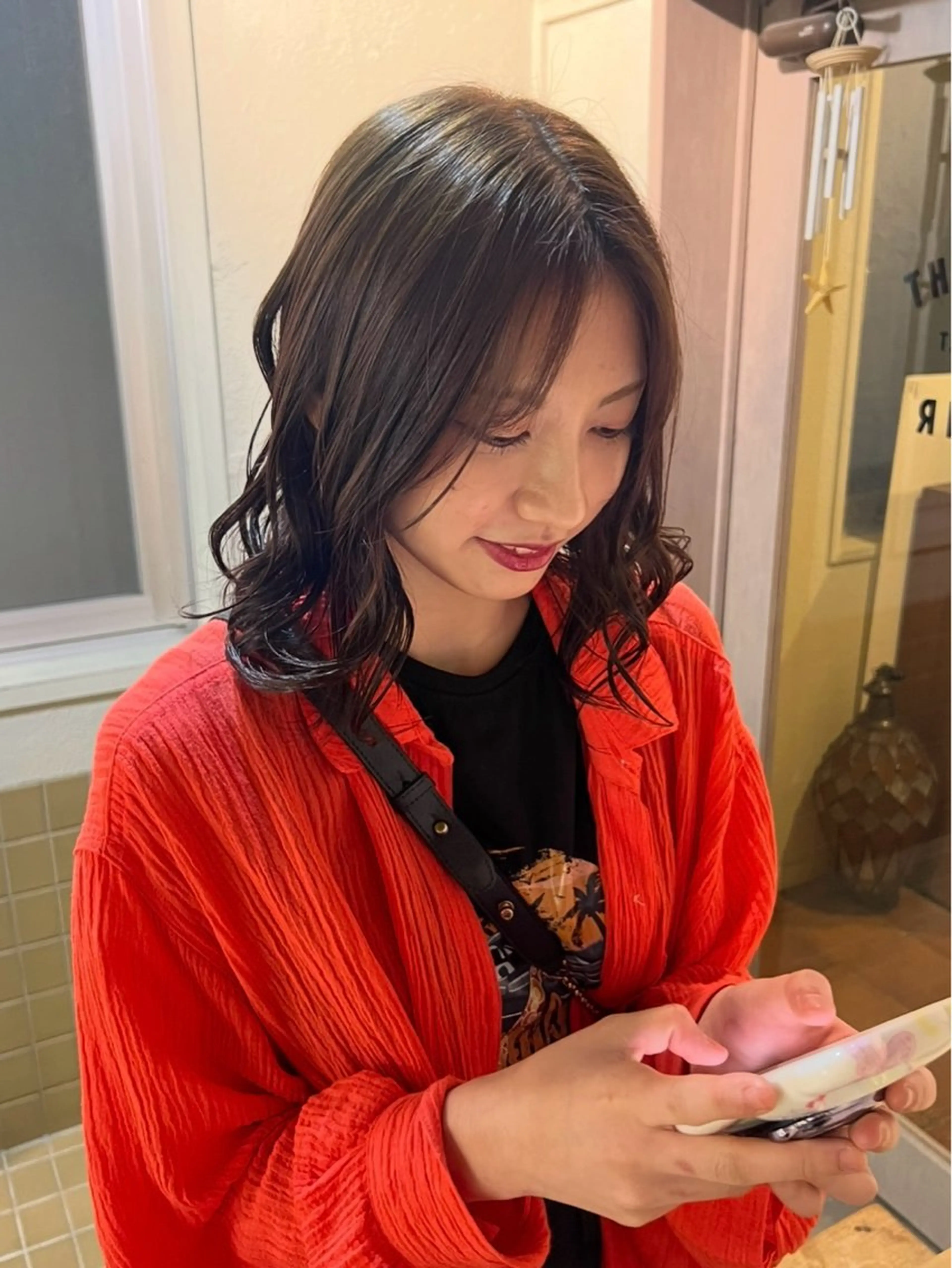 ミディアム ヘアカラー トリートメント koe'（コエ）所属・【koé/コエ】 オカダメメのヘアスタイル