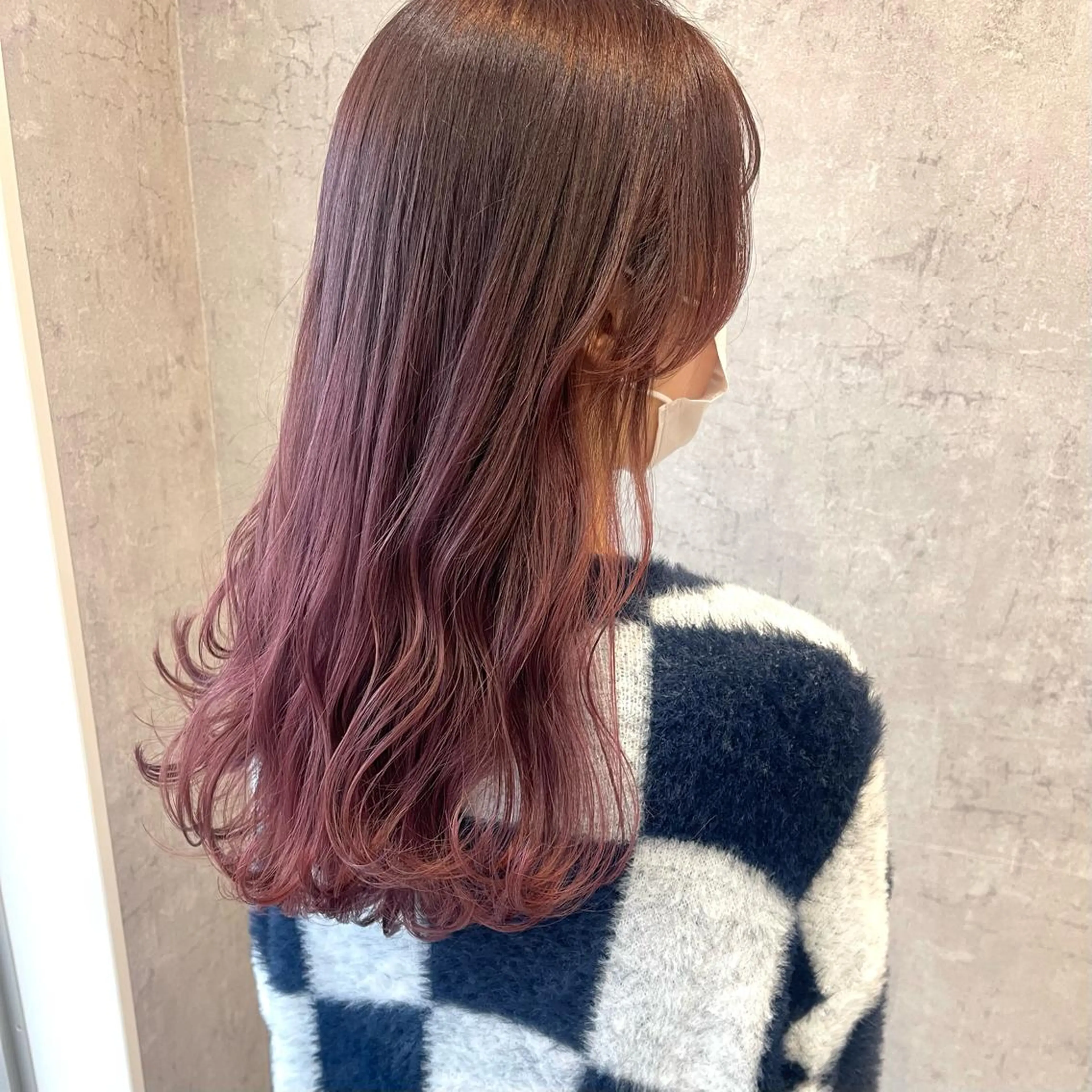 ミディアム カラー ヘアアレンジ ブリーチ ブラウンカラー グラデーションカラー ピンクカラー ピンクブラウン ヘアカラー トリートメント merci.所属・🌻まさの あいり🌻のヘアスタイル