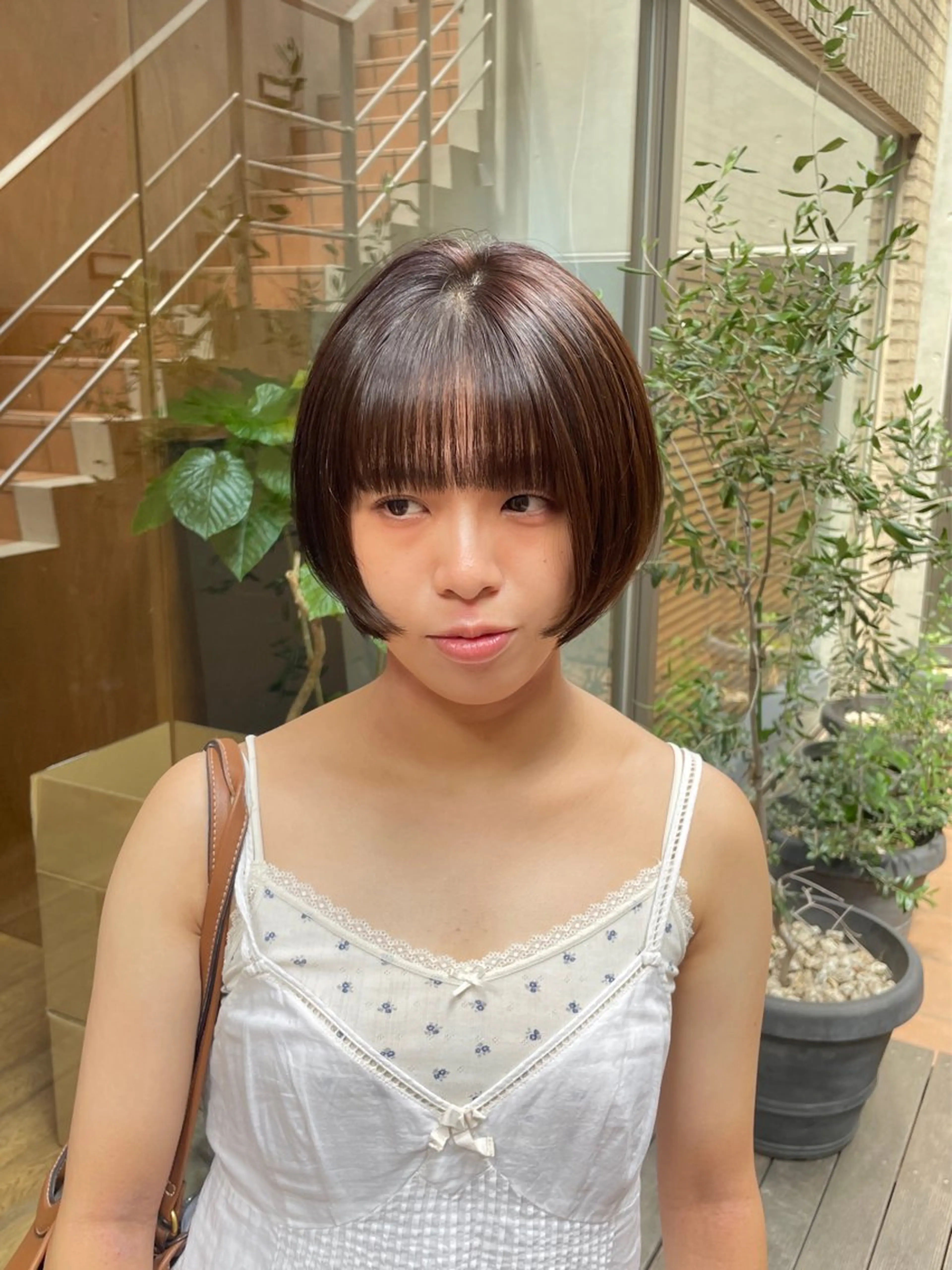 ショート 縮毛矯正 カット 縮毛矯正 縮毛矯正/暖色 カラー/ひかるのヘアスタイル