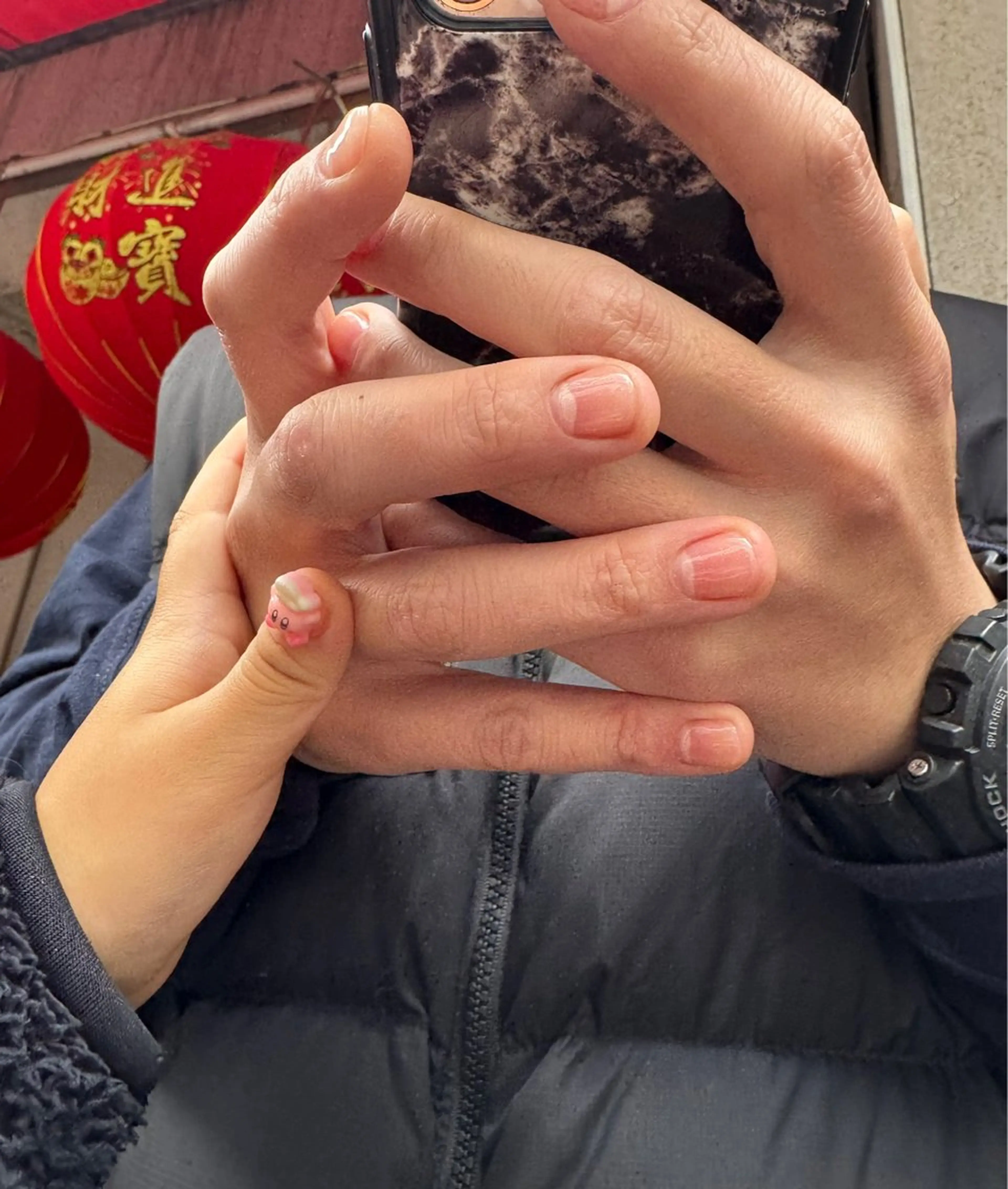 メンズ ネイル クリアネイル ジェルネイル メンズネイル マイムネイル所属・MIMnail Jr ネイリストのネイルデザイン