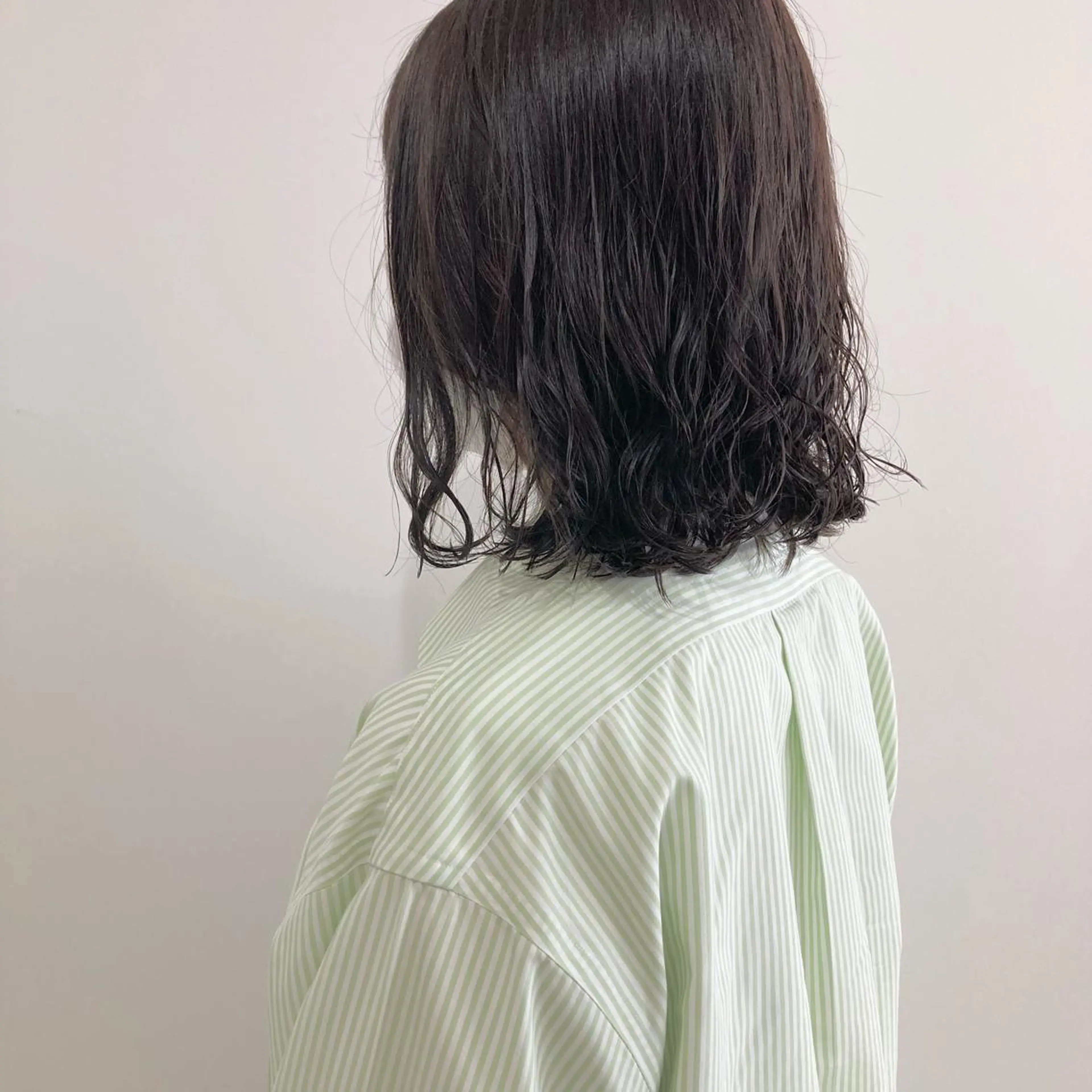 ミディアム カラー パーマ ミディアムパーマ お洒落パーマ/ 艶カラー/michiのヘアスタイル